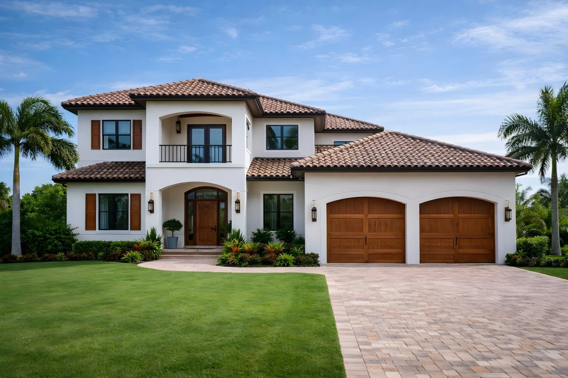 Completed custom home exterior showcasing high-quality residential construction and craftsmanship