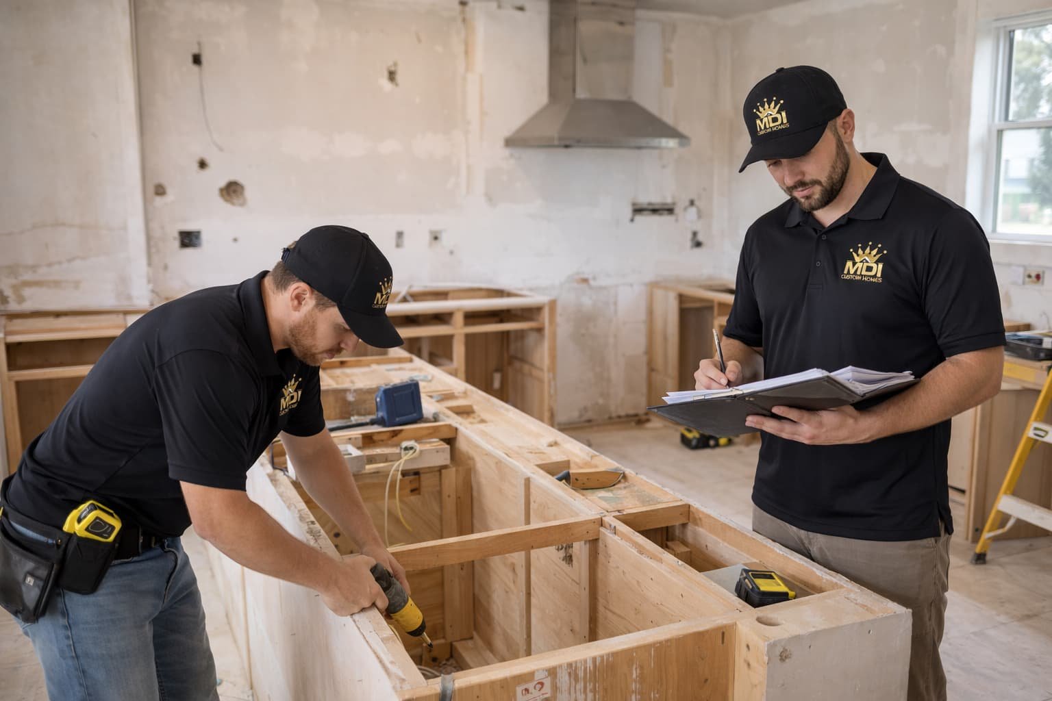 MDI Custom Homes overseeing a residential kitchen renovation