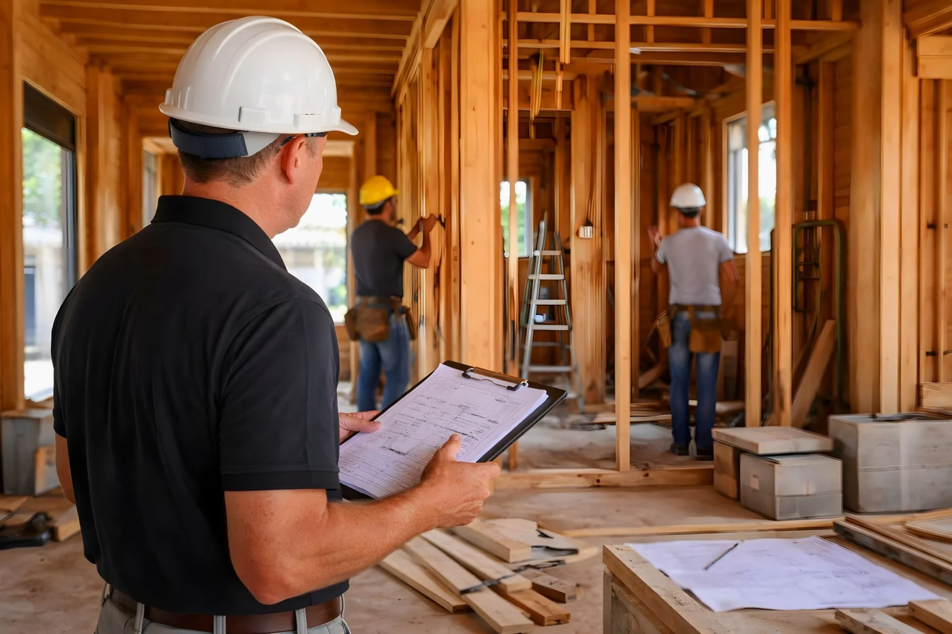 Residential construction project management and on-site quality control by a licensed general contractor