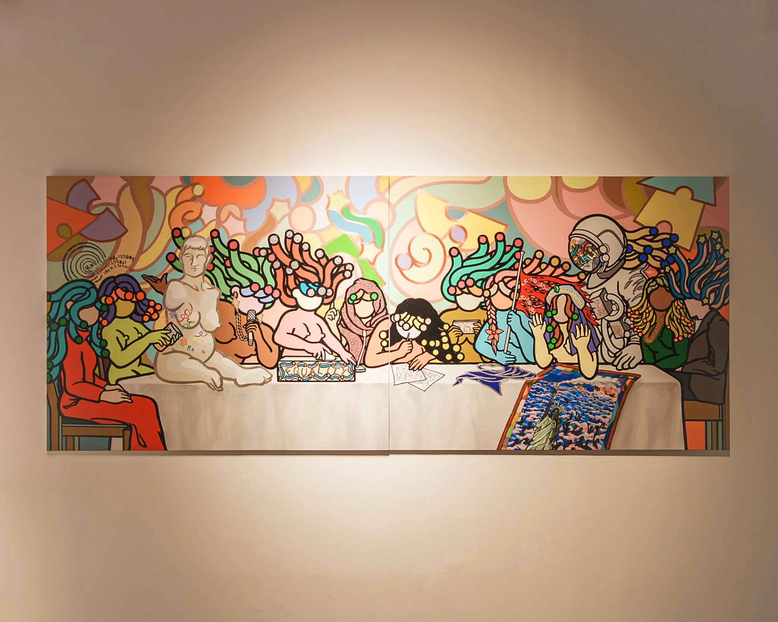 NARI CHOI 
SHE SAT, SHE SPOKE, SHE STAYED — “NOW IT’S YOUR TURN TO SIT”, 2025