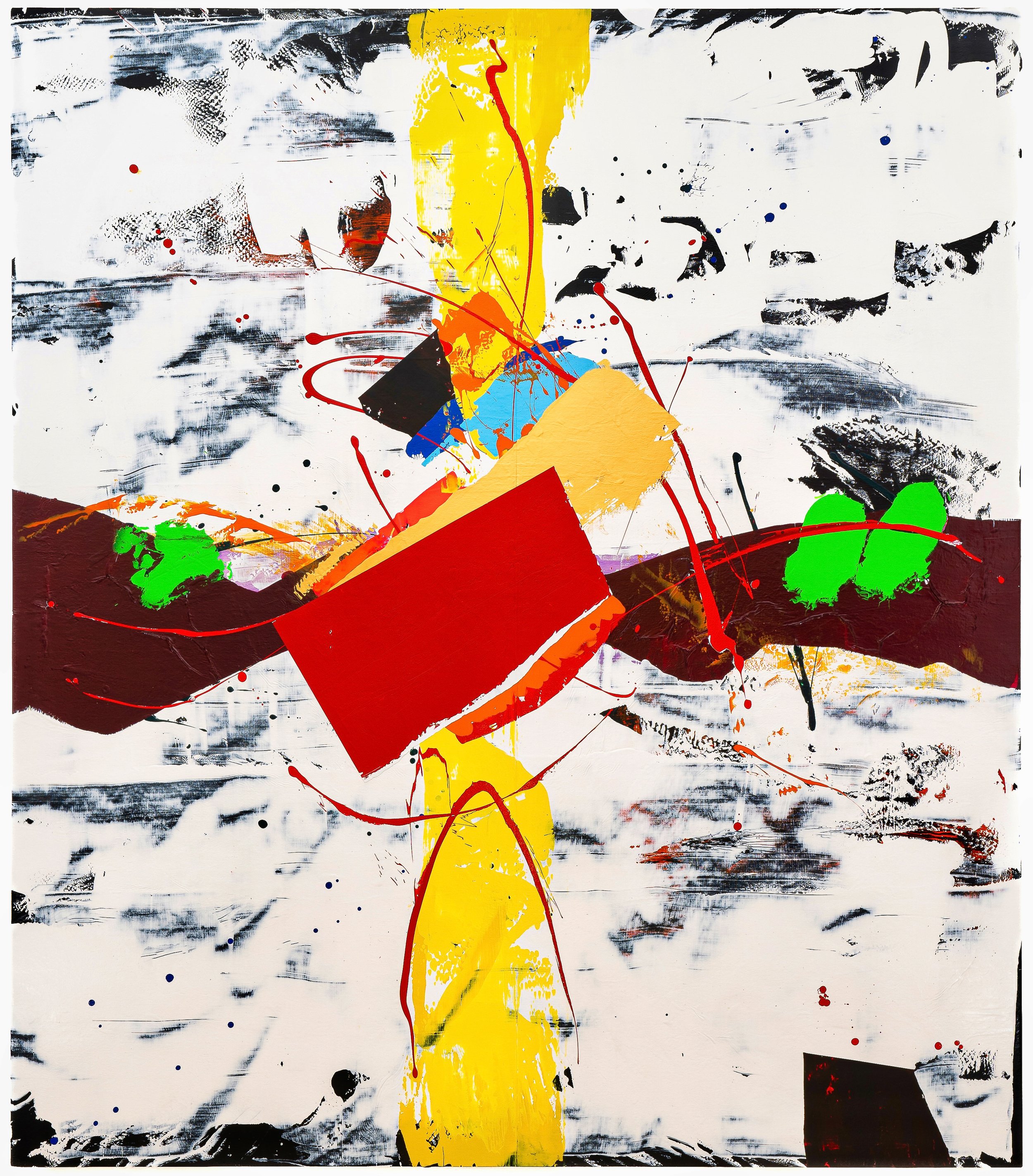 Hongbin Kim, Last Mayfly 24-01-38, 2024, Acrylic on canvas, 80 x 70” (203.2 x 177.8 cm)