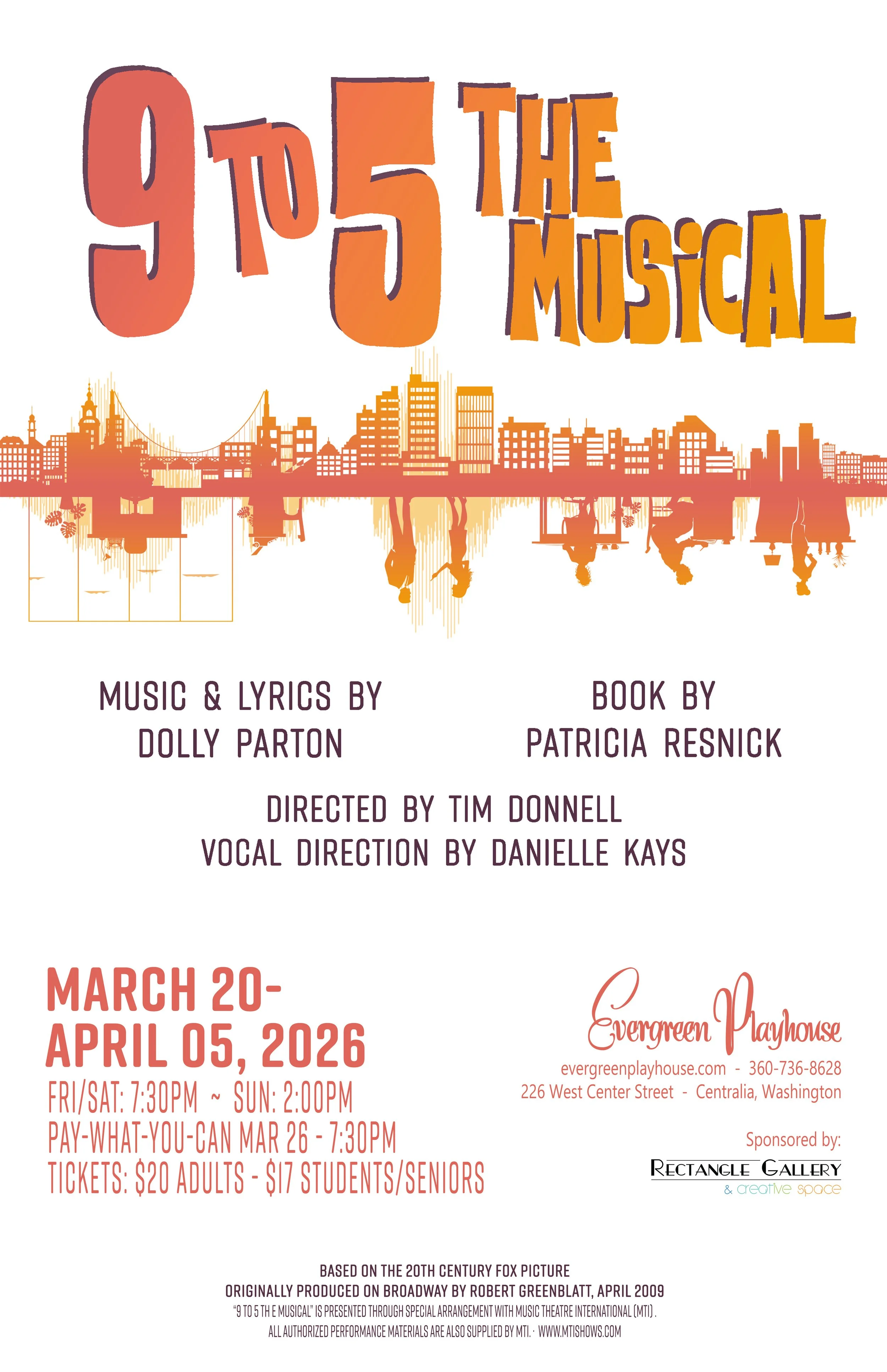 9 to 5 the Musical; Mar-Apr 2026