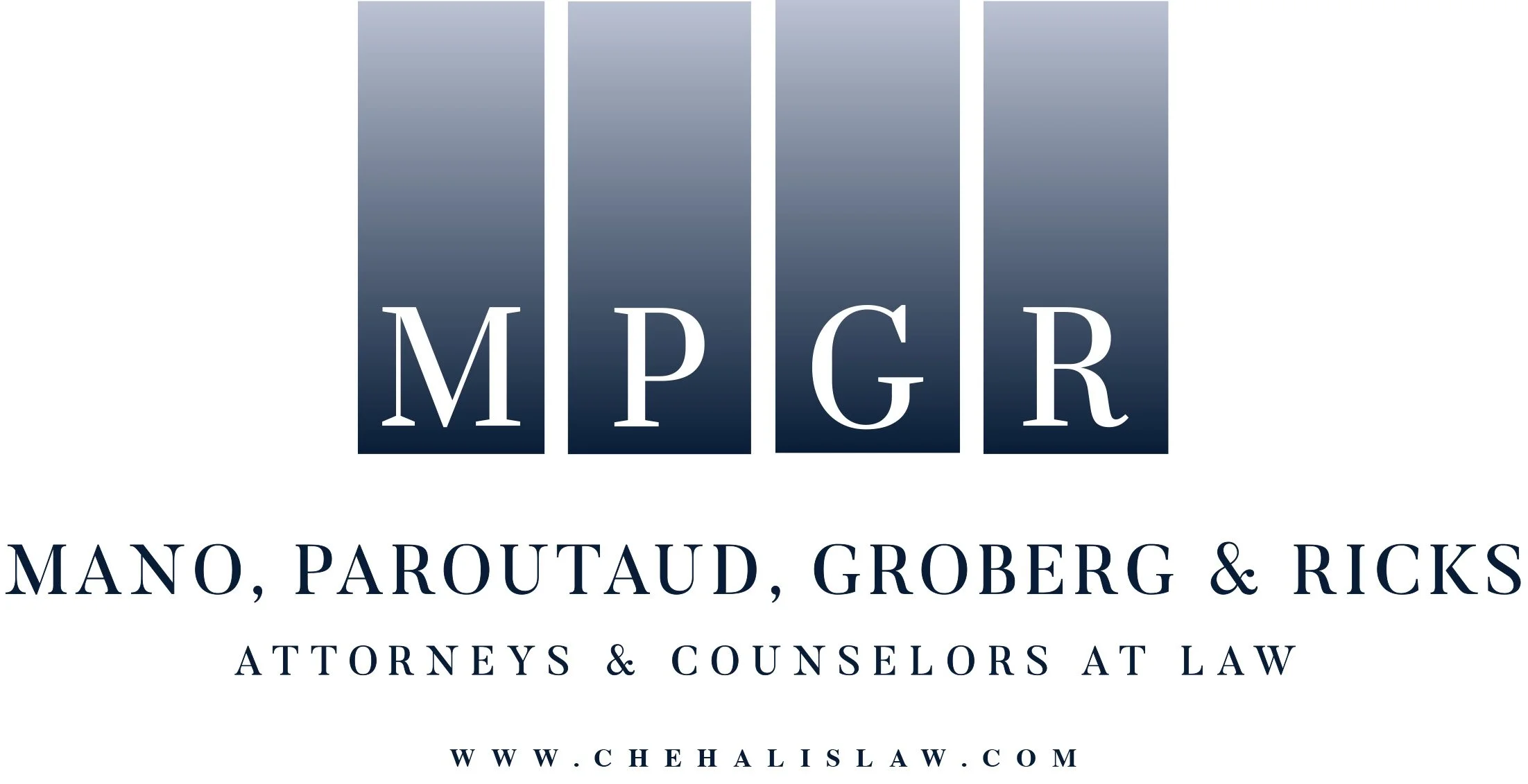 logo for Mano, Paroutaud, Groberg, and Ricks Law