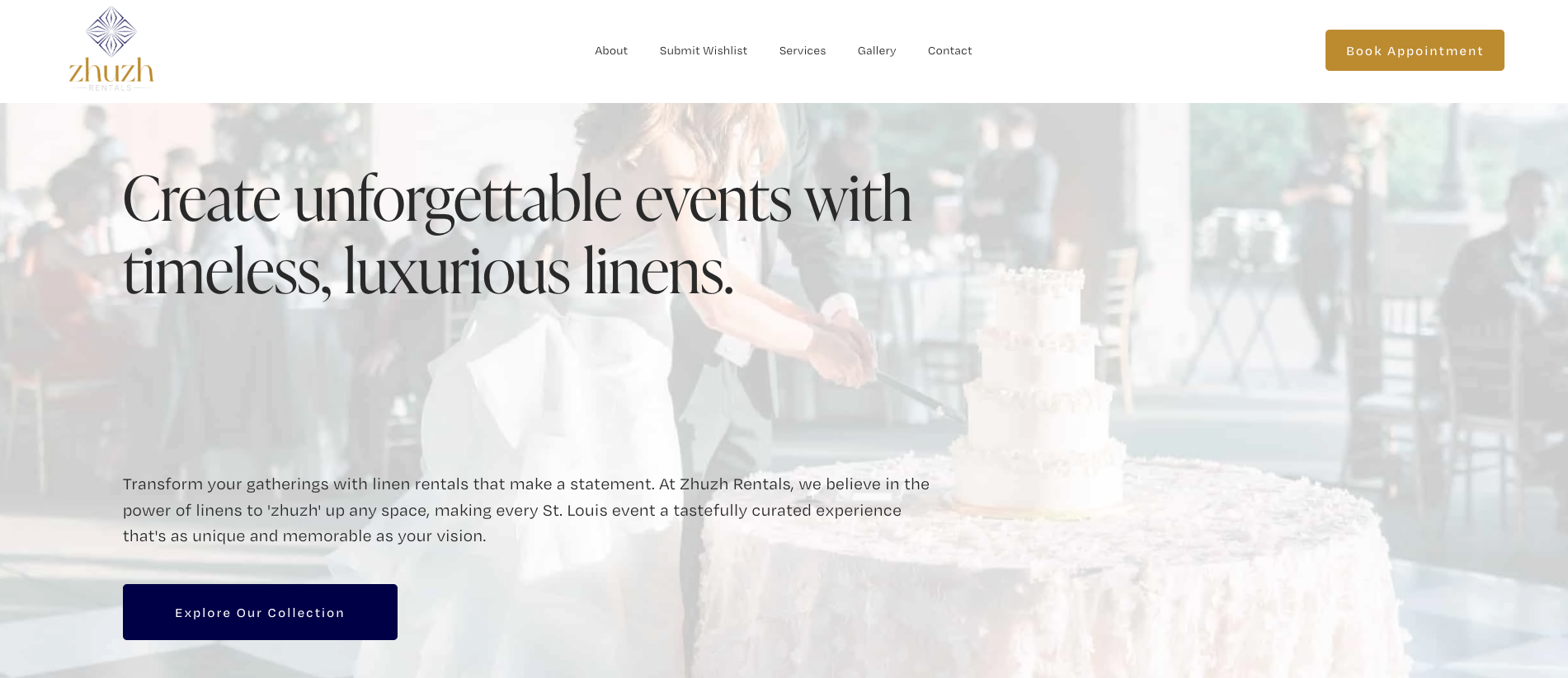 Zhuzh Rentals Web Design