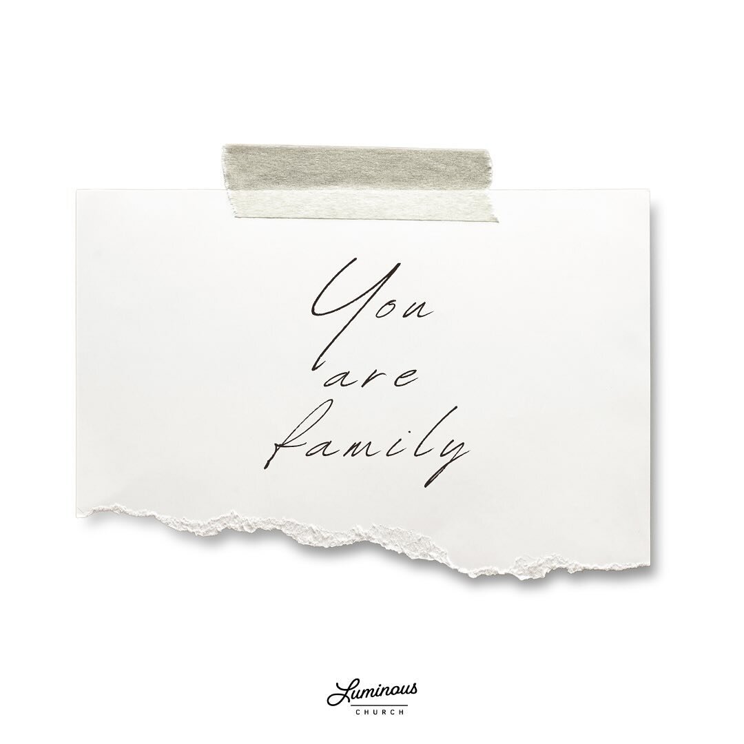 📌Reminder: you are part of a Family&mdash; God&rsquo;s family. 📌

&ldquo;For through Him we both have access by one Spirit to the Father. Now, therefore, you are no longer strangers and foreigners, but fellow citizens with the saints and members of