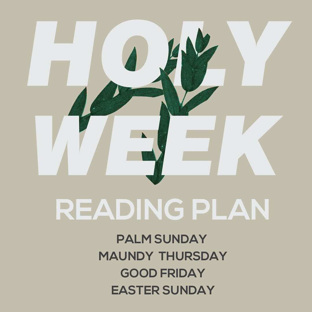 &ldquo;Hosanna to the Son of David! Blessed is He who comes in the name of the Lord! Hosanna in the highest!&rdquo; - Matthew 21:9

In honor of Holy Week, we provided a suggested reading plan to guide you into reflection as we remember the ultimate s