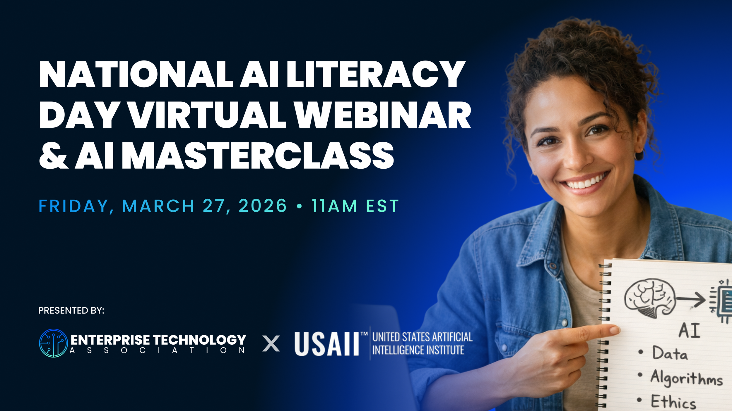 ETA x USAII - National AI Literacy Day Virtual Webinar & AI Masterclass