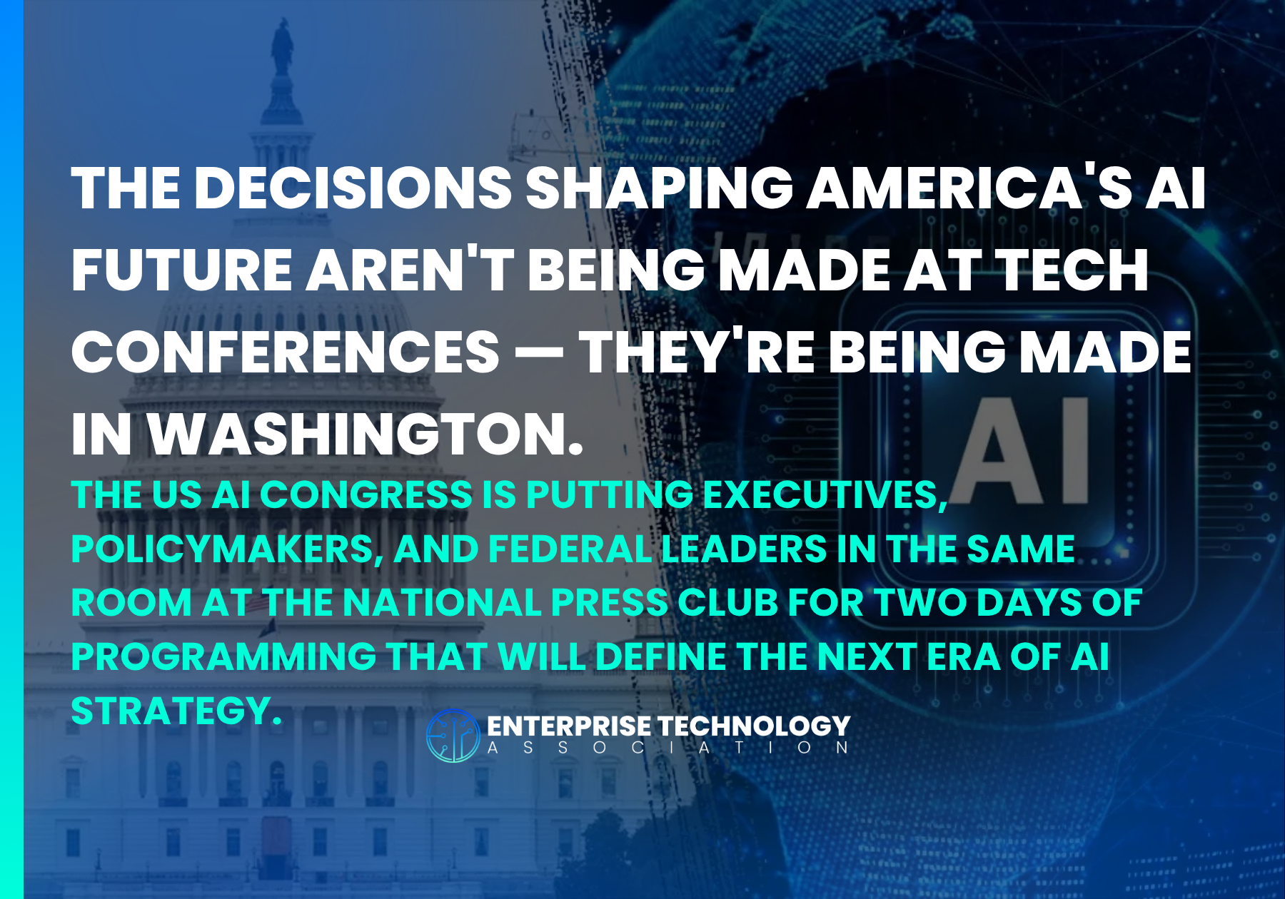 the US AI Congress Convenes American AI Leaders May 27-28 at the National Press Club in Washington DC