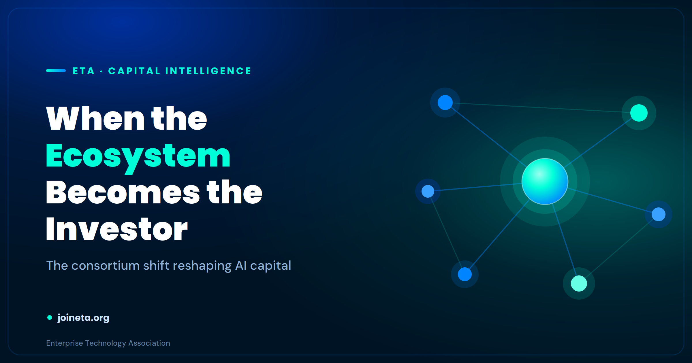 When the Ecosystem Becomes the Investor