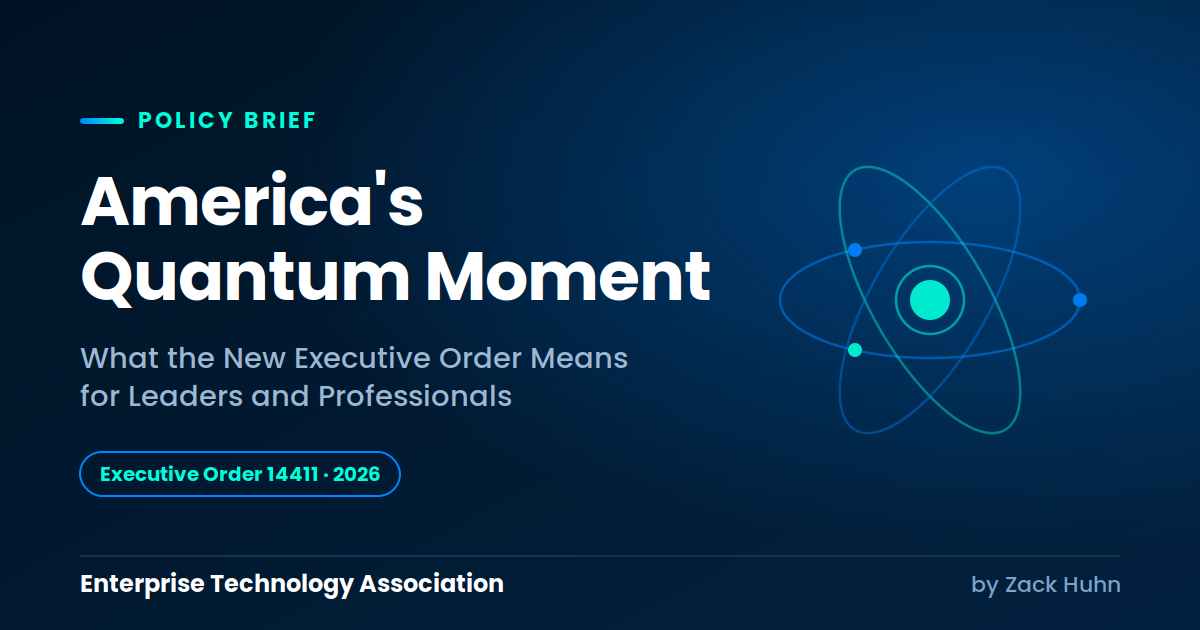 America’s Quantum Moment: New Executive Order from the White House