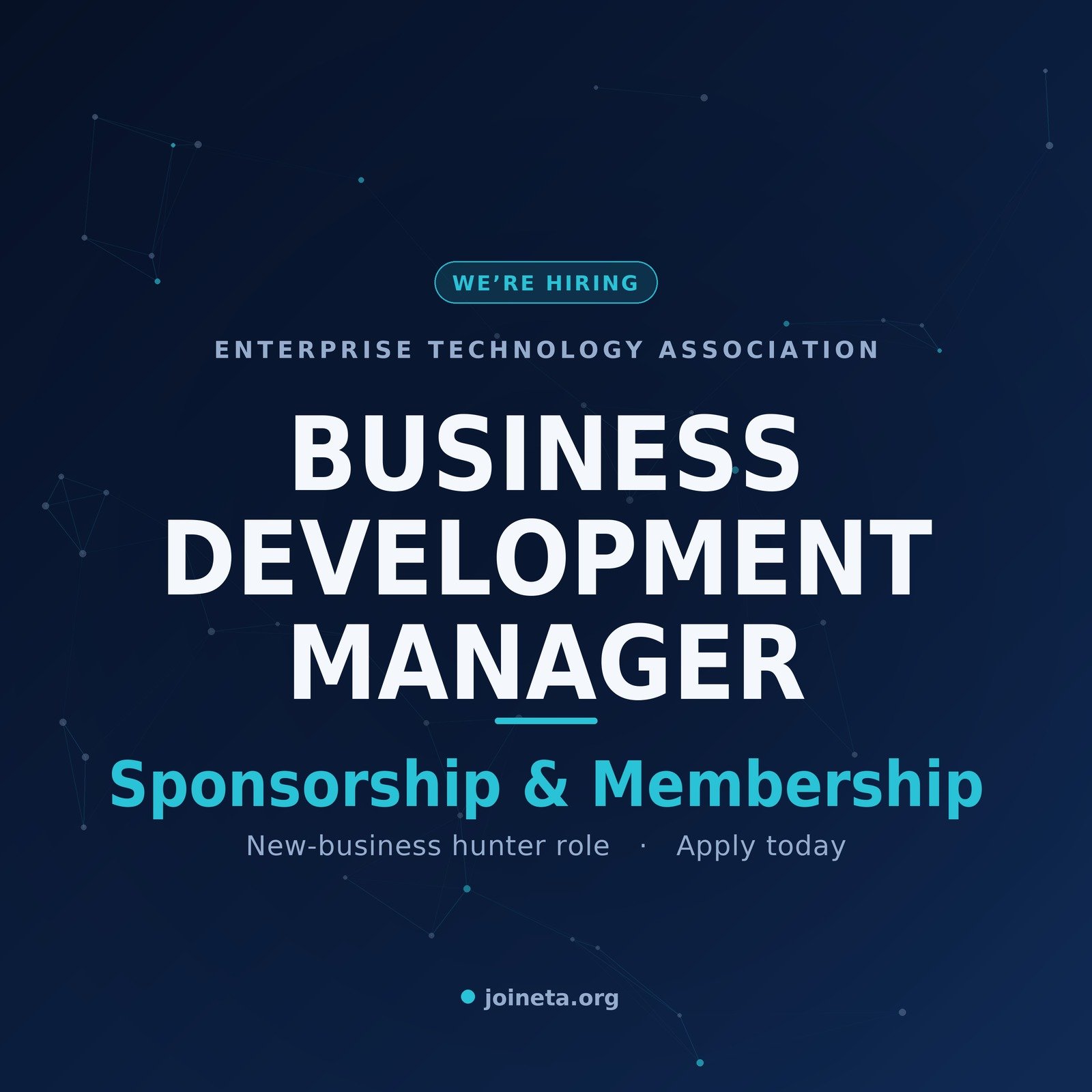 Sales Executive, Sponsorship and Membership