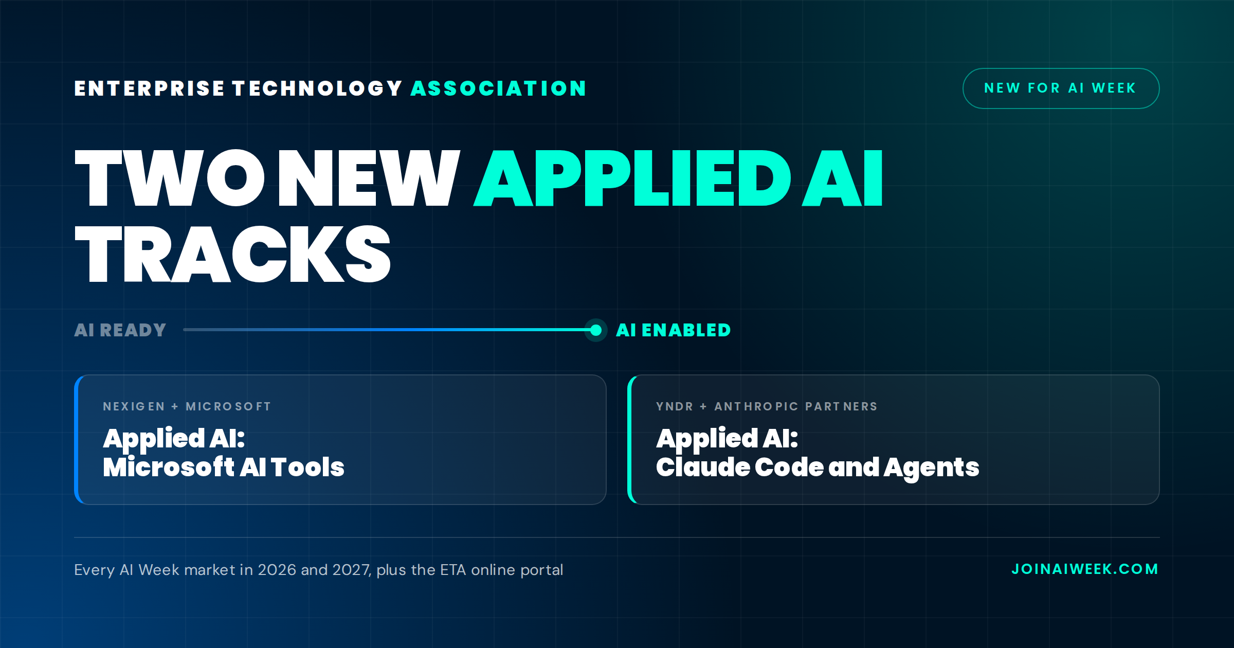 AI Week Adds Dedicated Workshop Tracks for Microsoft AI Tools and Claude Code | Get AI Certified At AI Week 