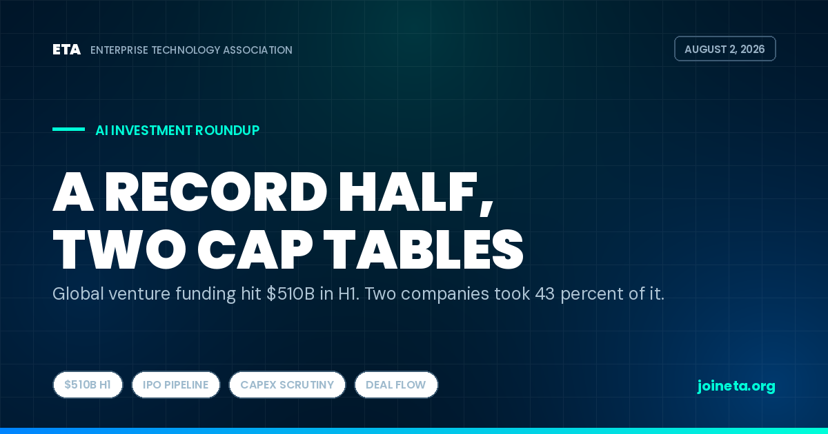 AI Investment Roundup | August 2026