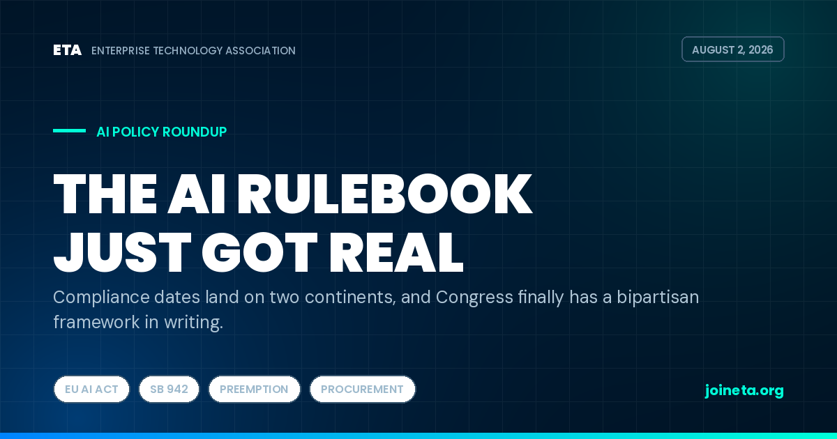 AI Policy Roundup | Summer 2026