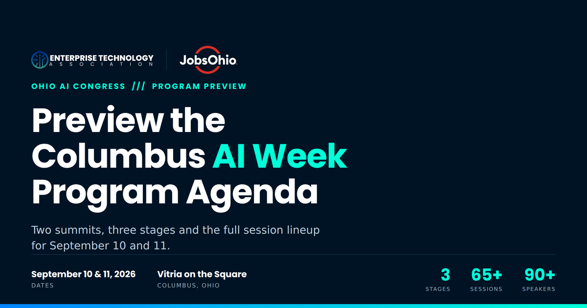 Preview the Columbus AI Week Agenda | September 10-11, 2026
