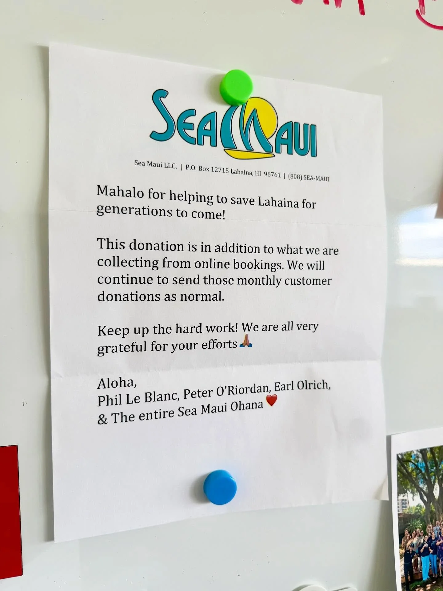 Did you know that by sailing with @seamauicatamarans that you can help us keep Lahaina lands in Lahaina hands? ⛵ 🌊
We are so thankful to have Sea Maui as a partner in our Kalua‘ehu program — a powerful partnership in which local busines