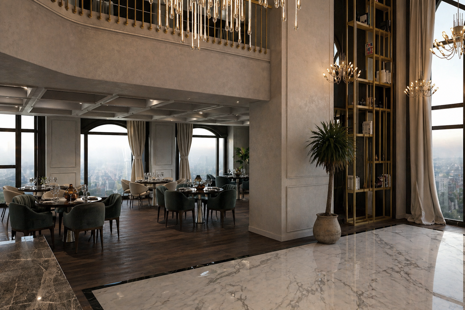High-end restaurant interior design Bay Area