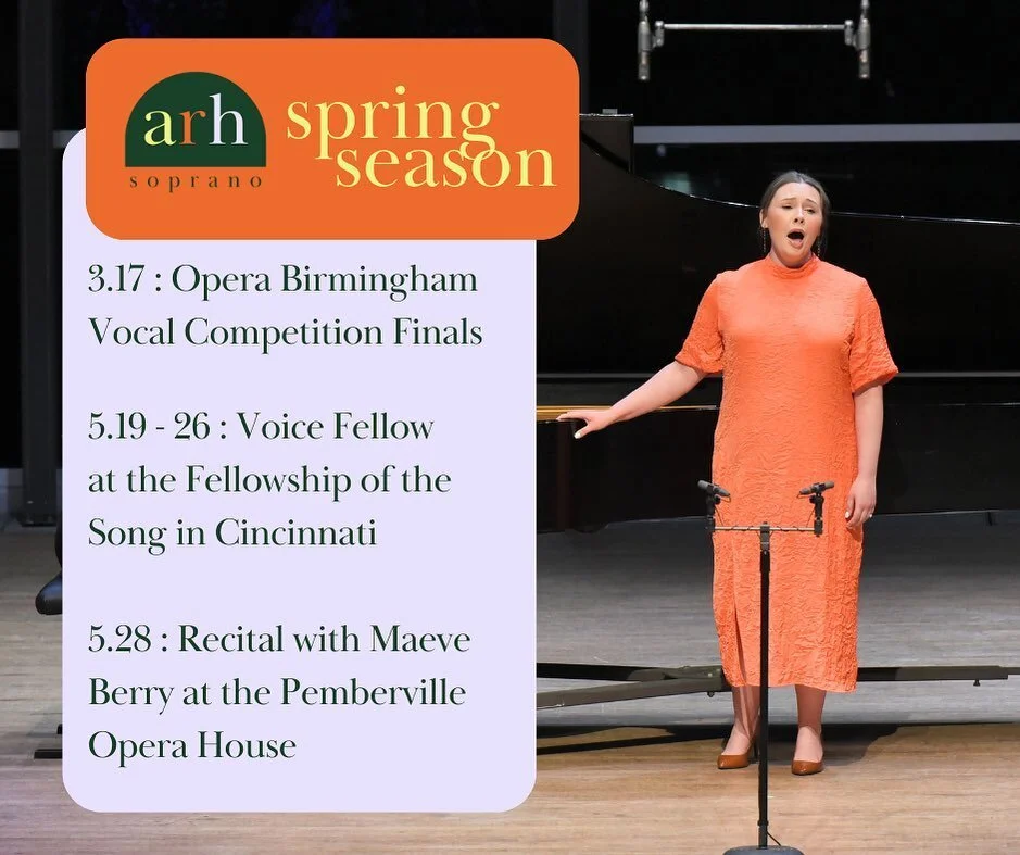 So excited to share what I’ll be up to this spring! Really looking forward to all of these performances and to working with so many wonderful collaborators, both new and those I’ve worked with before. 
Also, I just launched my ~website~!