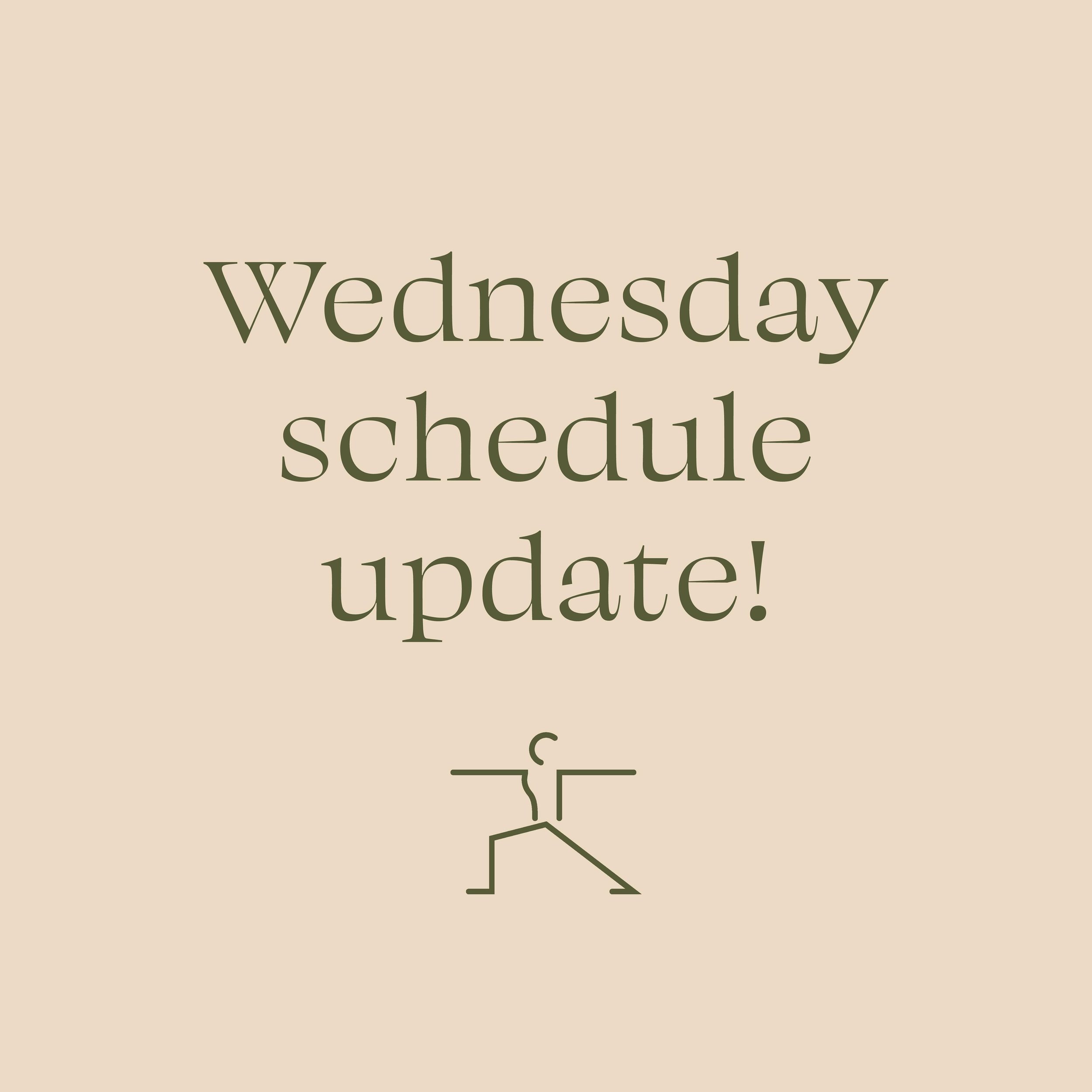 Announcing our new Wednesday line up! 

As of this week, Wednesdays are going to look a little different - the beautiful @moving_with_anya will be kicking off the day with 6:30am vinyasa, and we&rsquo;ve packed in an extra express vinyasa with @ameli
