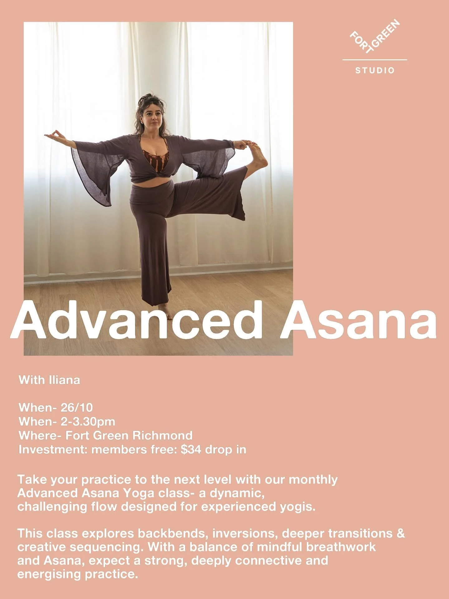 This Sunday! Free for members or $34 drop in. This month is guided by our divine @iliana.contos 🧘🏻‍♀️