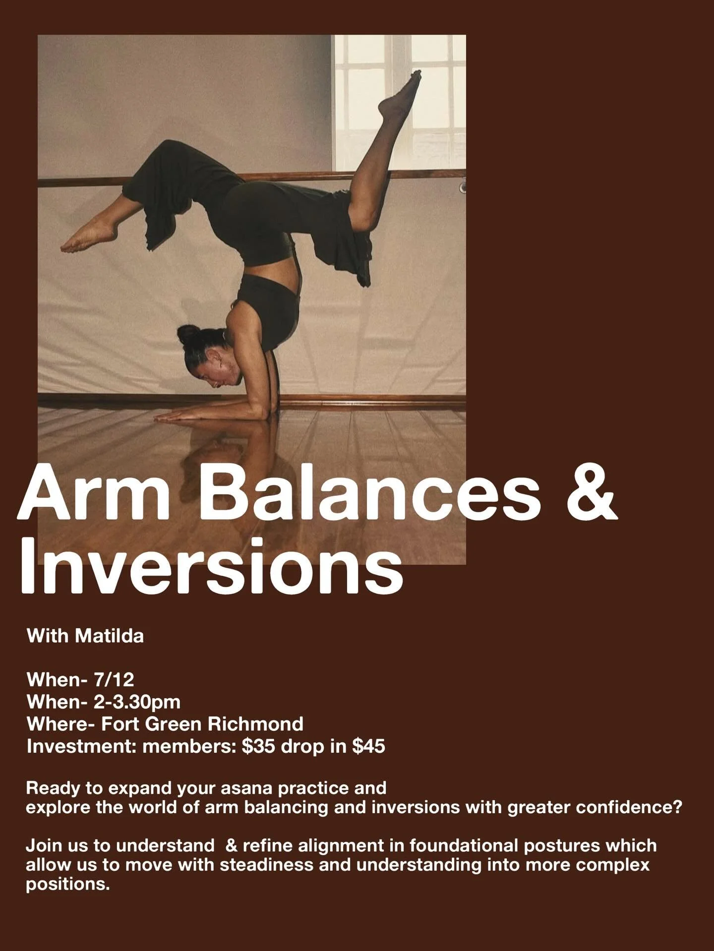 Join Matilda at our Richmond studio! bookings via the workshop tab in our app or via the website 🤎