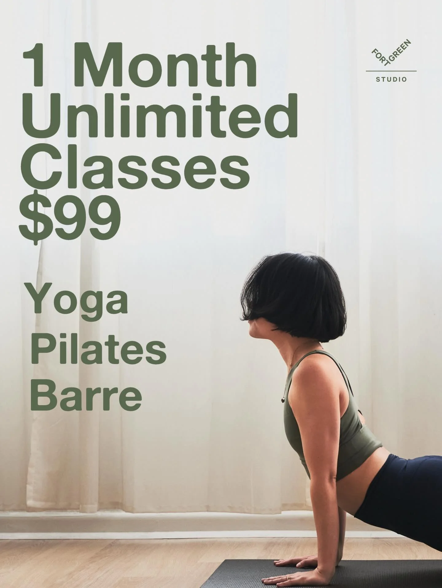 New to Fort Green? Our 1 month intro offer is on sale until the end of the month 🙌🏼
Activates on first class booked, price automatically adjusted at the checkout 🫶🏼