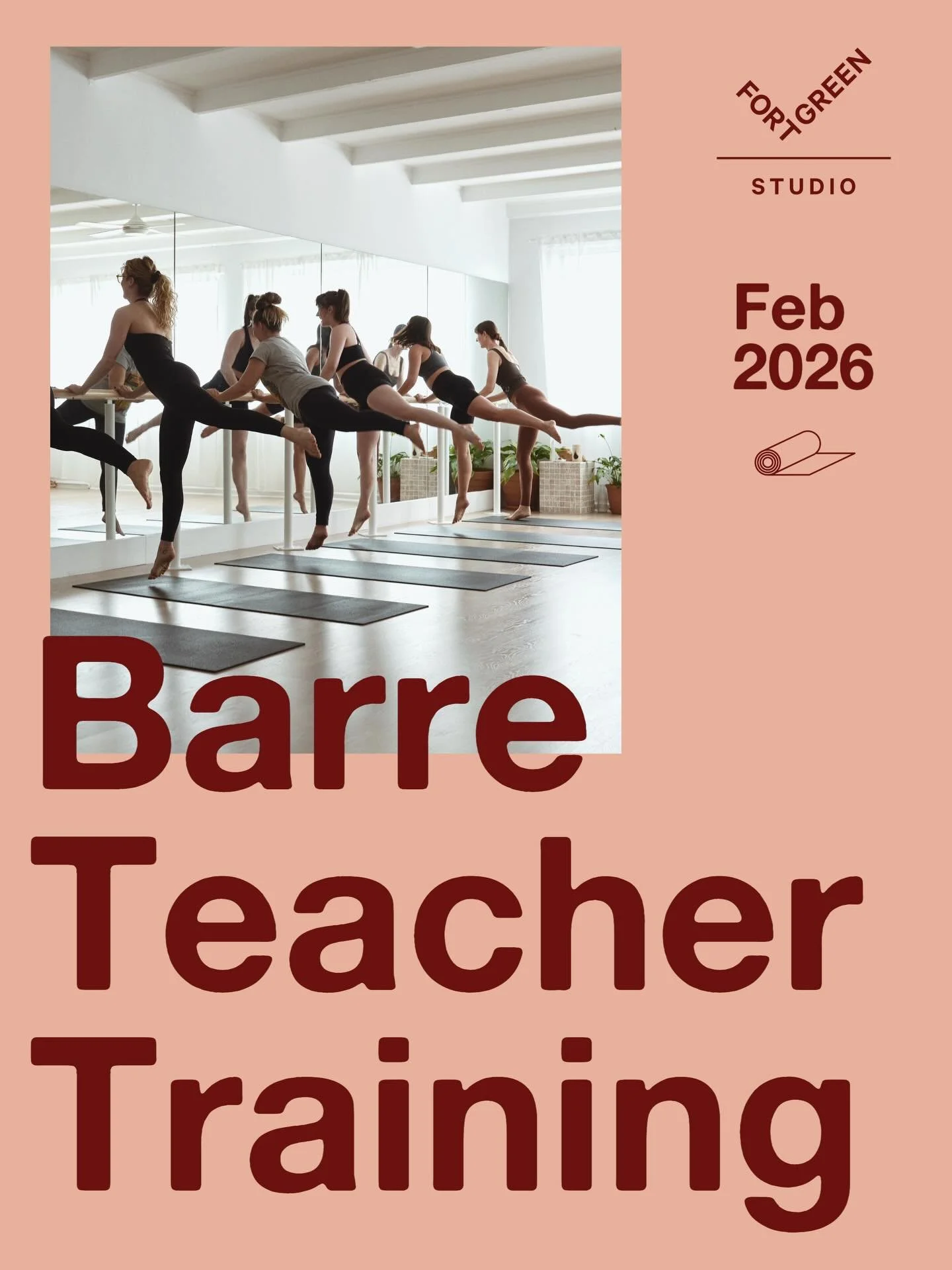 Fall in love with teaching Barre! Yoga &amp; Pilates teachers ready to up skill, we have a couple of final spots left for you in our upcoming Feb course to become a certified Barre instructor 🩰 Extra details below &amp; please enrol via the Barre Tr