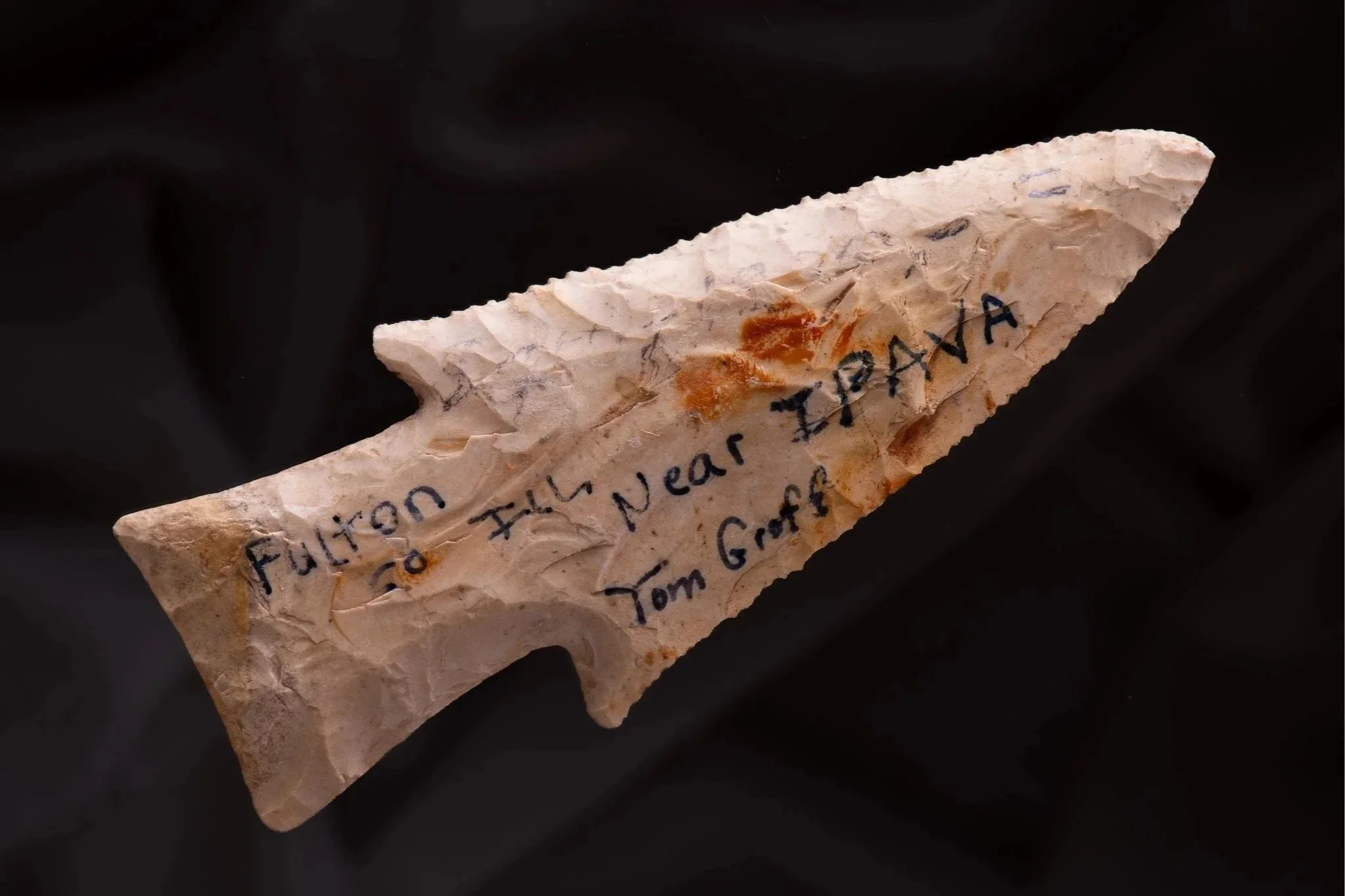 A Burlington Chert Hardin Recovered in Illinois, Sold by Evan Gallo Auctioneers