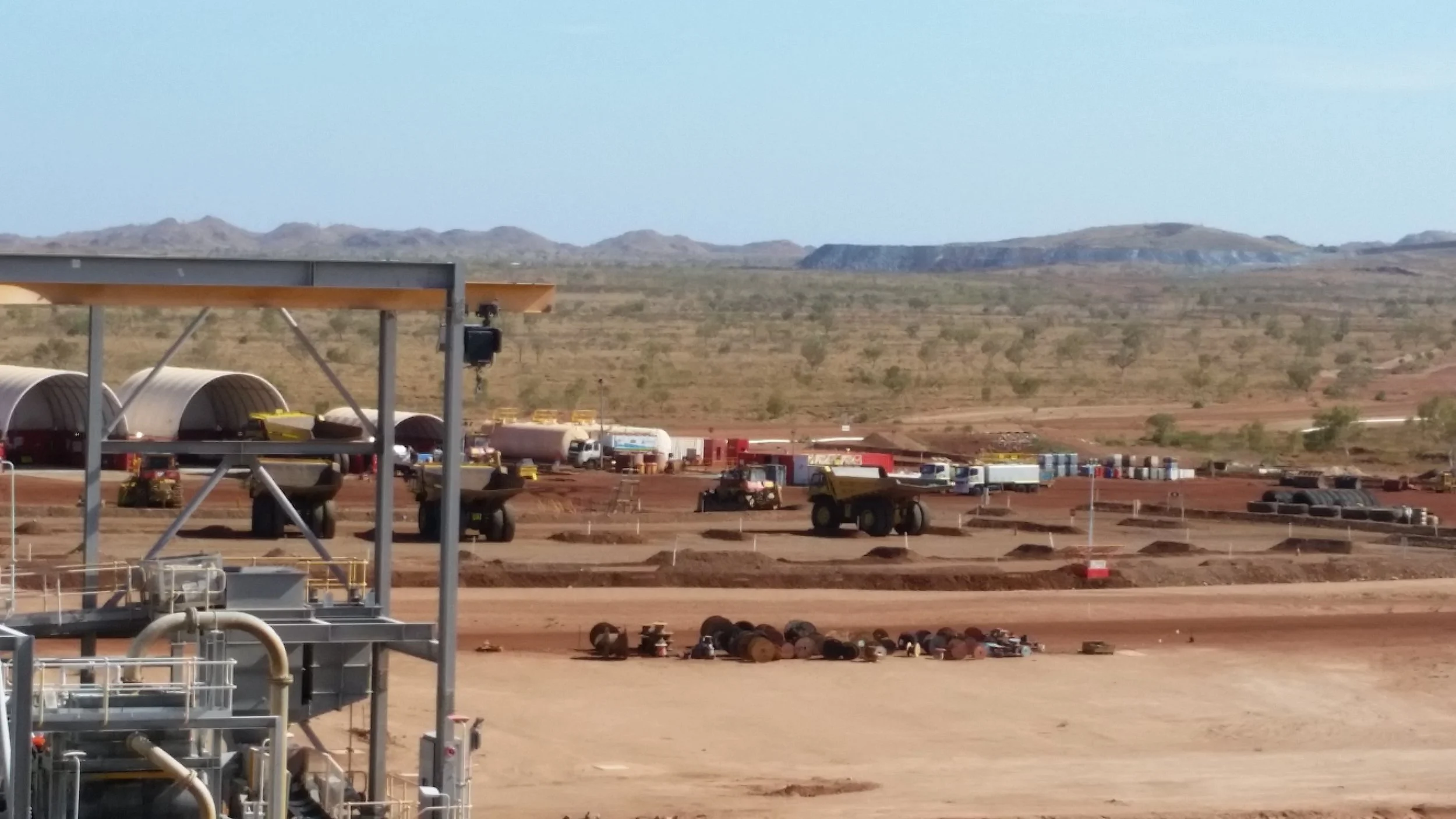 Mining plant and site infrastructure.
