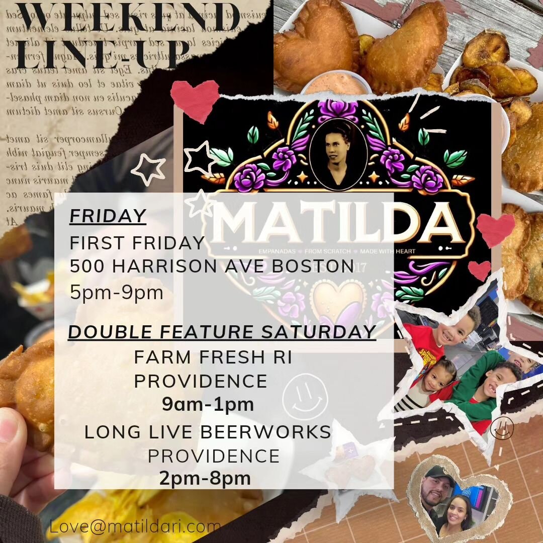 Exciting weekend ahead! Catch us in Boston on Friday for First Friday event (5pm-9pm) and then in Providence on Saturday at Farm Fresh RI (9am-1pm) and Long Live Beerworks (2pm-8pm). See you there!
#WeekendPlans #BostonEvents #ProvidenceEvents #Local