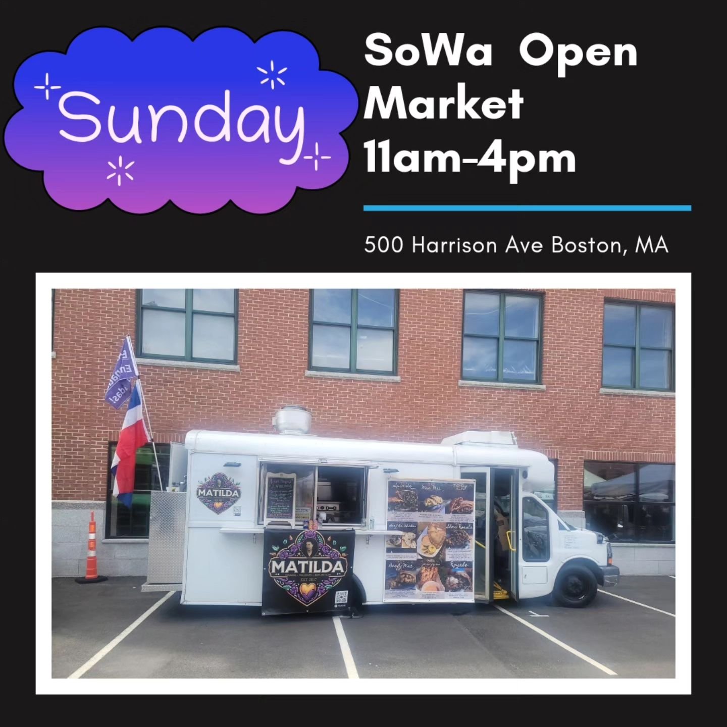 Spend your Sundays right at Sowa Open Market! Discover amazing local vendors and don't miss out on our delicious heart-shaped empanadas.
#sowaboston