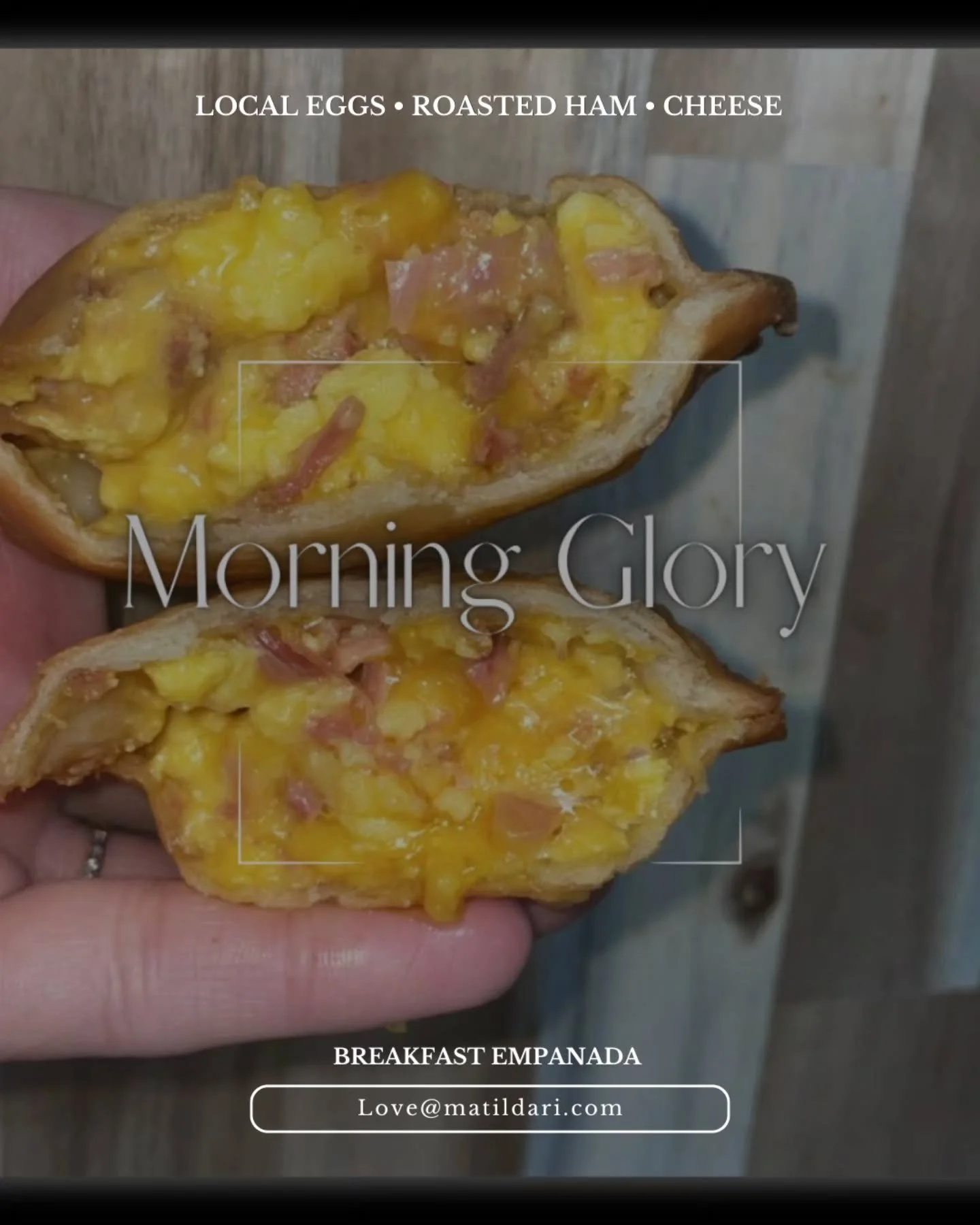 Morning Glory is BACK ☀️🥟
Our breakfast empanada is stuffed with local eggs, roasted ham, and melted cheese for the perfect start to your morning.

Available now at Matilda To-Go Cafe 🤍

#BreakfastEmpanada #MorningGlory #MatildaEmpanadas #rhodeisla