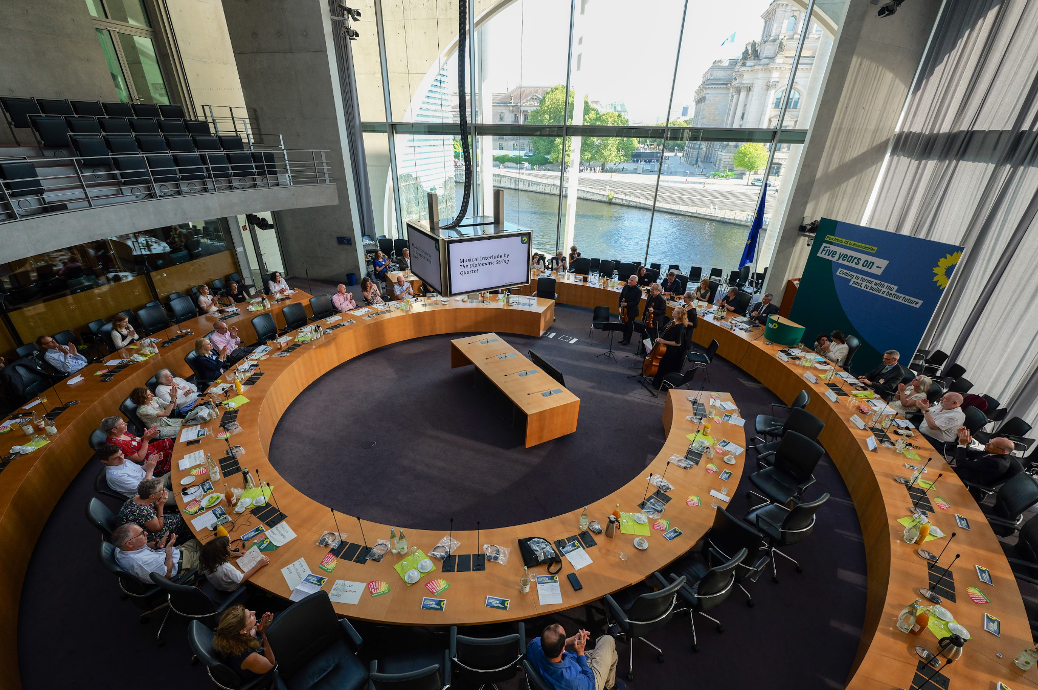 Five years on : Meeting Vice President of the Bundestag, Omid Nouripour, an event hosted by the Green Party, a concert and a breakfast: Berlin June 2026