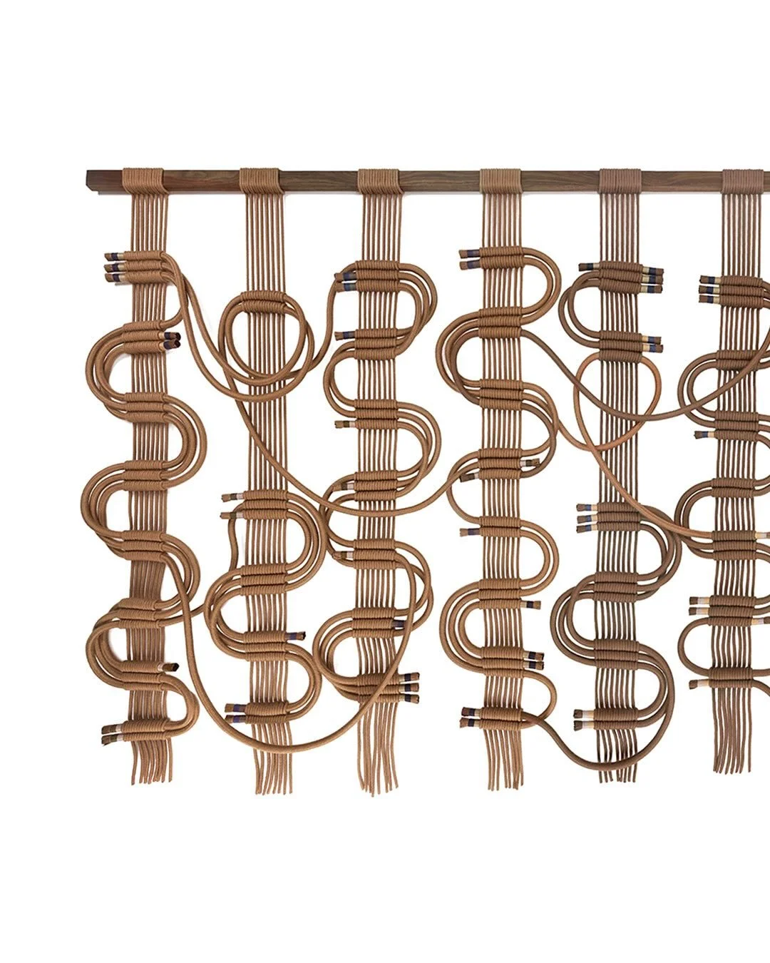 Svea Lin Soll is proud to share these monumental works by Windy Chien (@windychien), beginning with the first of four major pieces created for our Los Angeles client.

Circuit Board, 2024
Sunbrella cordage, walnut, 60 x 288 inches
Private Commission
