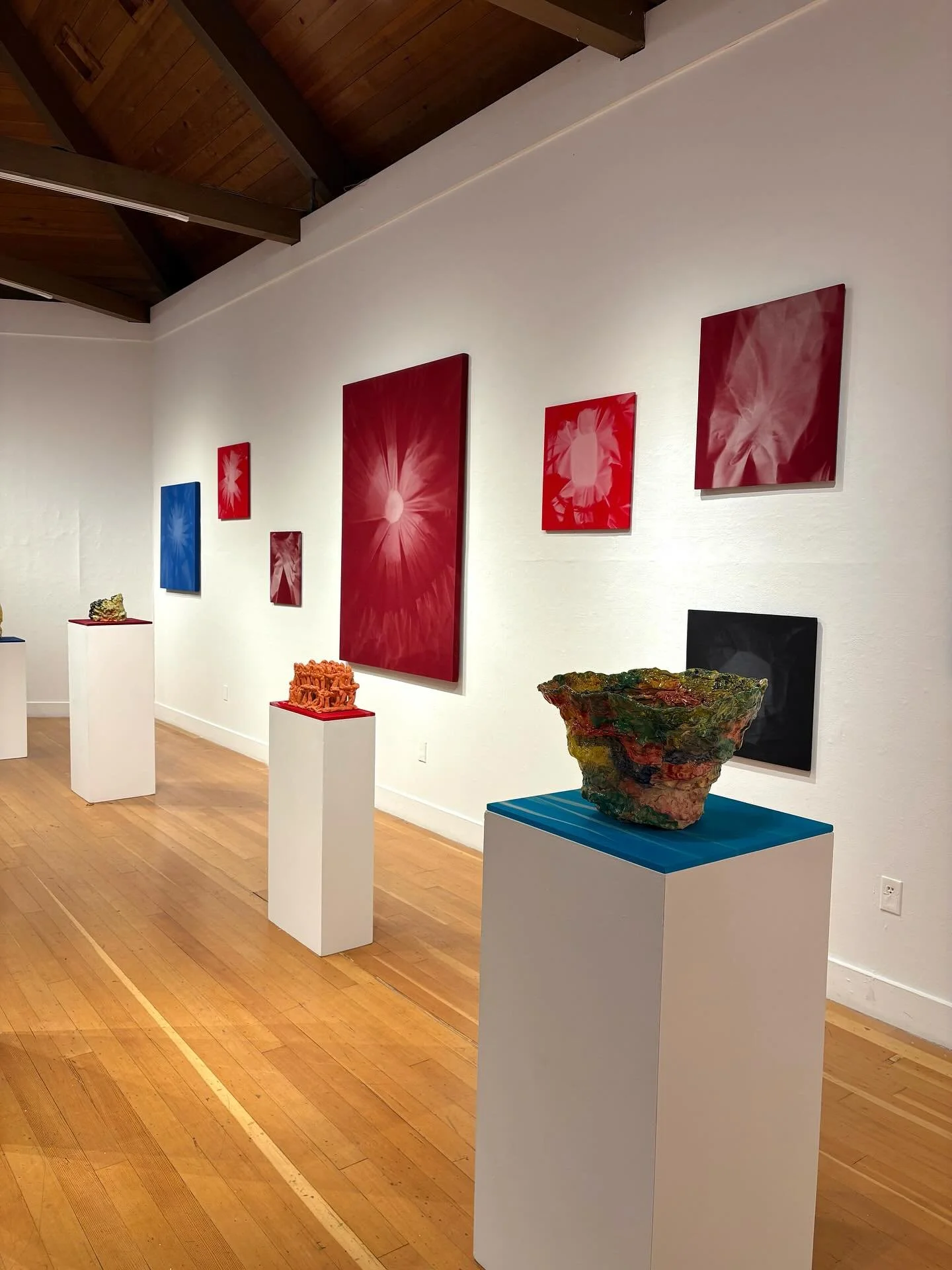&lsquo;PULLEY,&rsquo; a collaborative exhibition between @niadartcenter and @berkeleyartcenter, curated by @christopherrobinduncan, is now on view at the Berkeley Art Center through November 16th 💫 It was such a pleasure to witness this work and I e