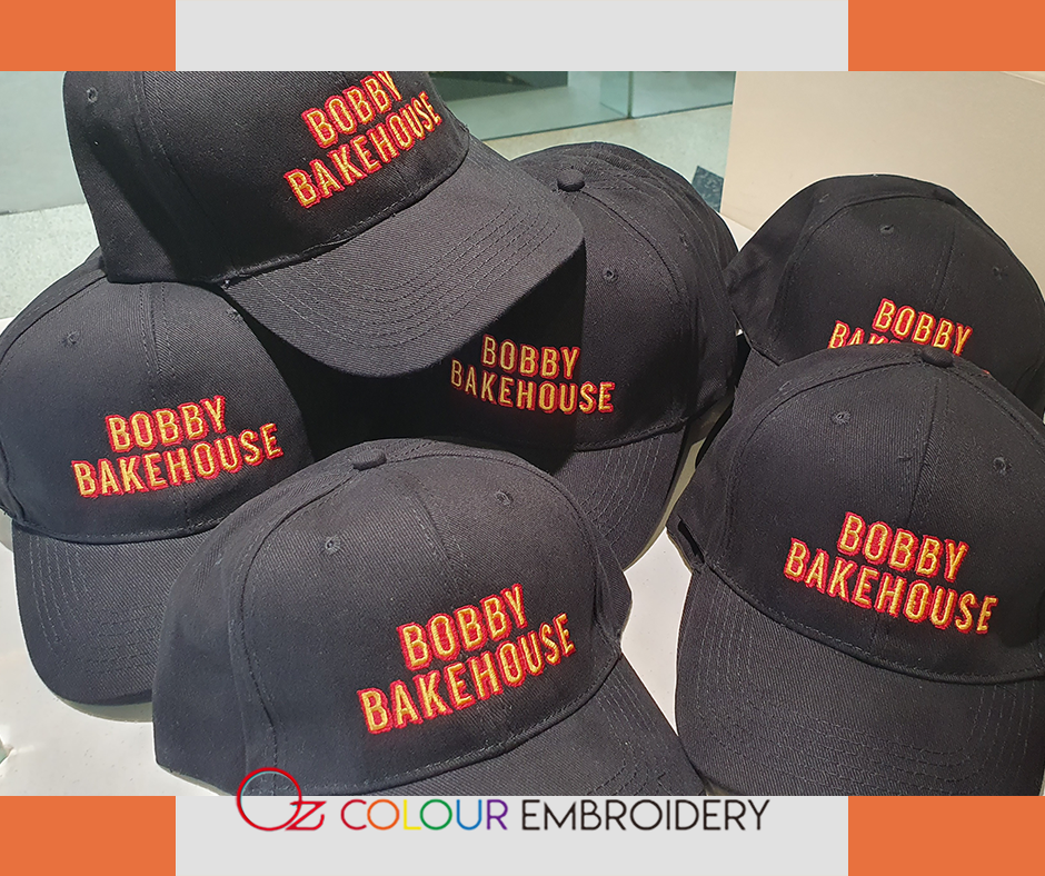 Logo on caps