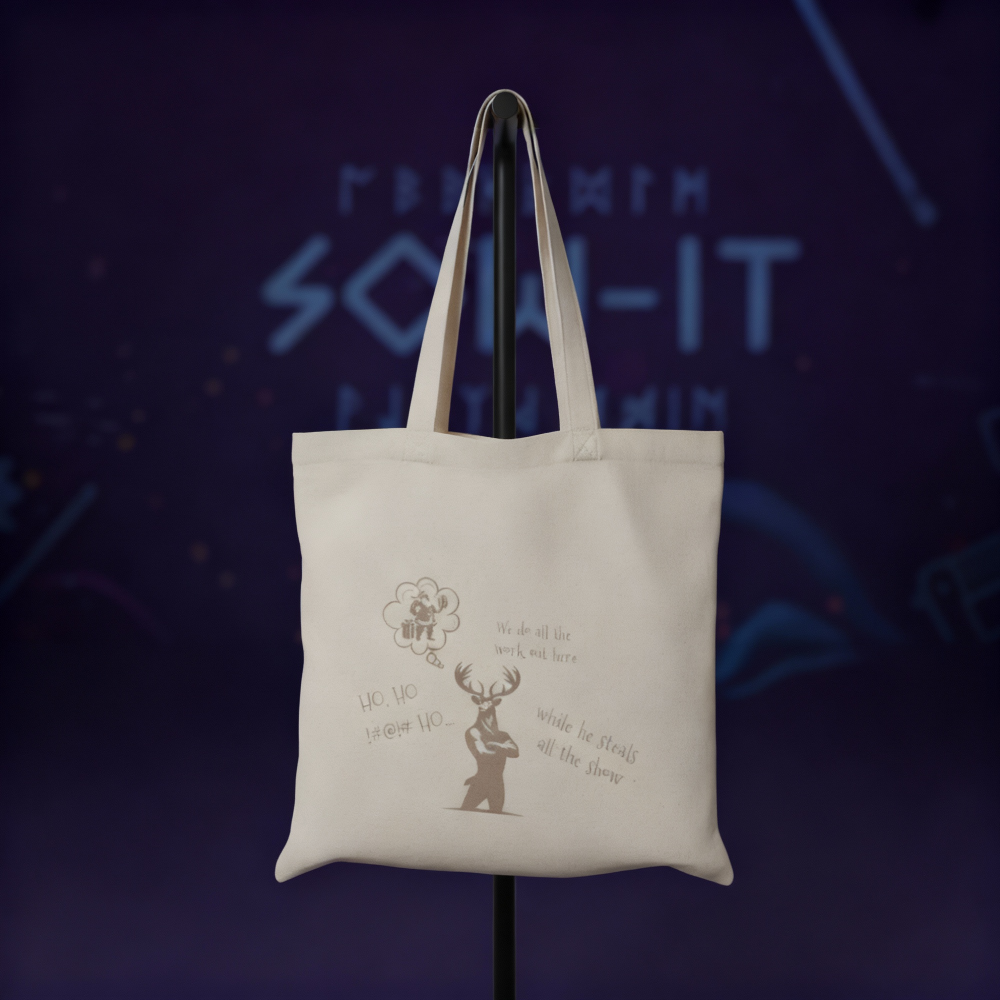 Christmas - Cotton bag - Angry Reindeer - Front.png