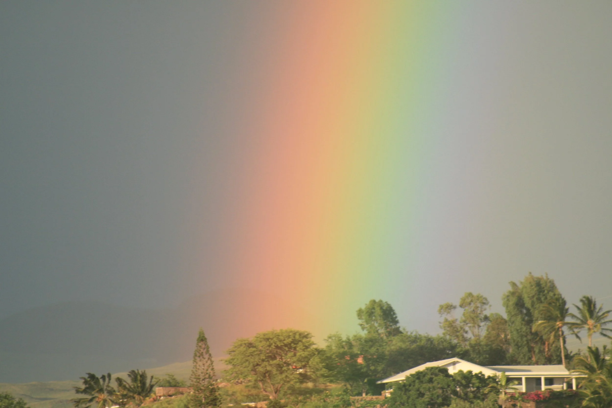 Rainbow over Waikoloa Village, Big Island Hawaii