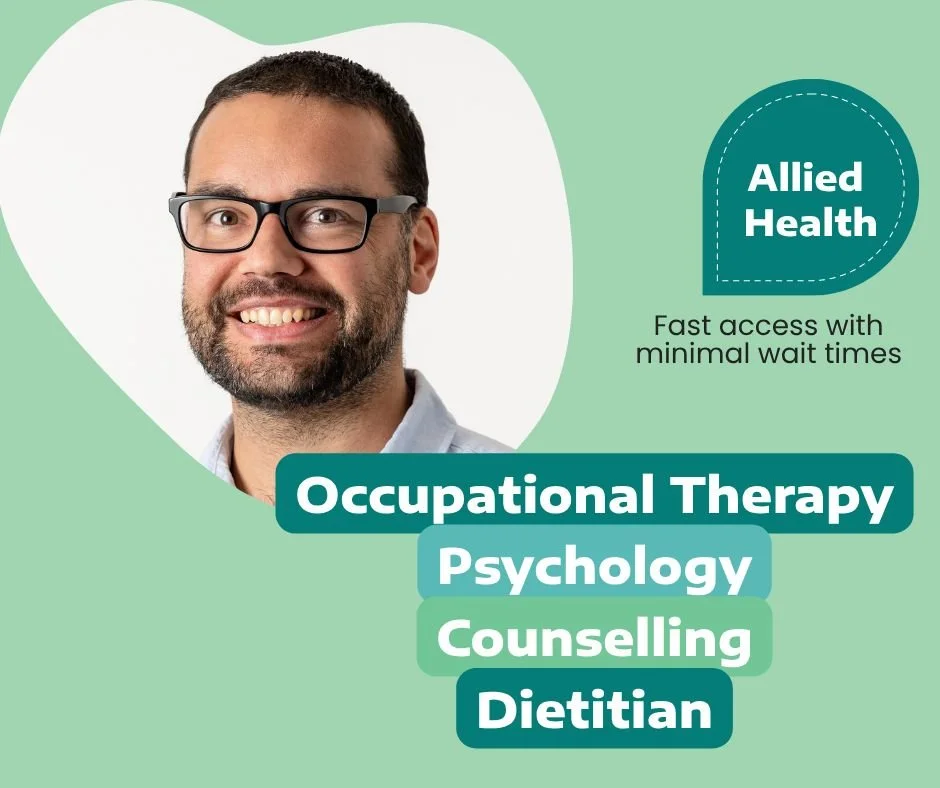 Getting the right support shouldn&rsquo;t mean sitting on a waitlist for months.

Our Allied Health team is here and ready to help - offering low wait times across Counselling, Psychology, Occupational Therapy and Dietetics.

We know that when someon