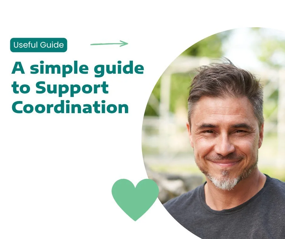 A simple guide to Support Coordination

If you&rsquo;ve heard the term &ldquo;Support Coordination&rdquo; but aren&rsquo;t quite sure what it actually means - you&rsquo;re not alone.

Here&rsquo;s a quick breakdown.

Support Coordination is there to 