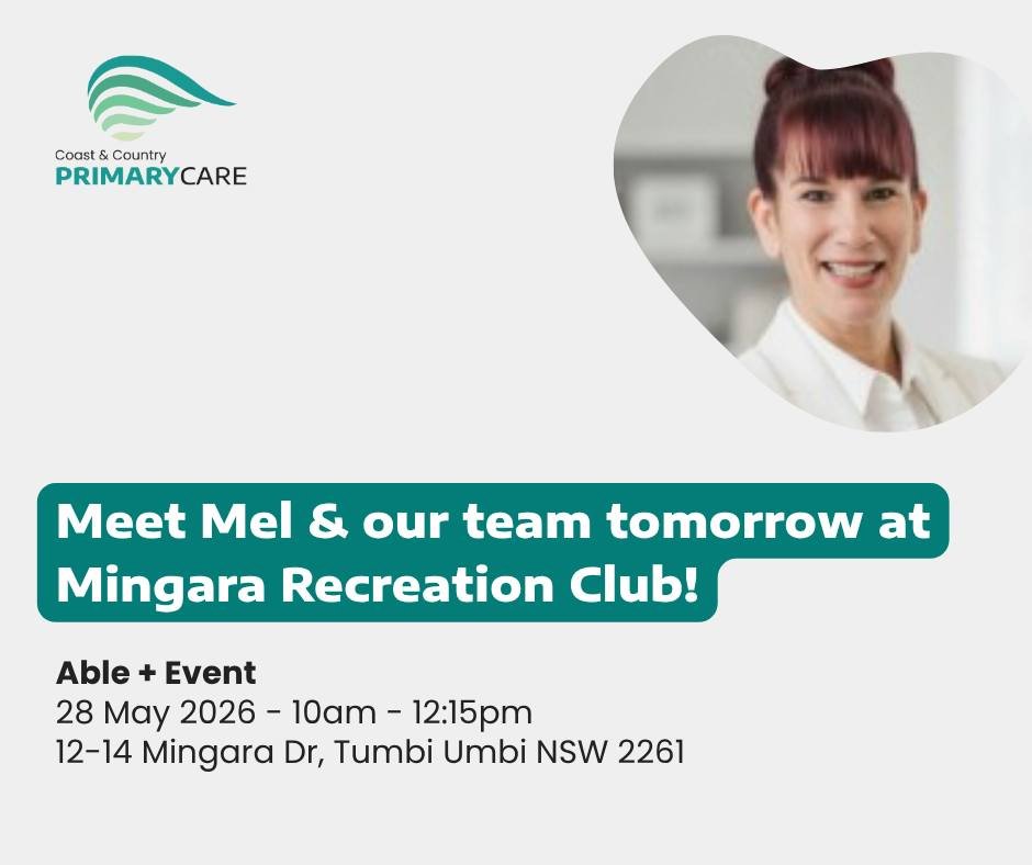 We&rsquo;re looking forward to attending the able meet CENTRAL COAST event tomorrow at Mingara Recreation Club! 👋

Come and meet Mel and the CCPC team from 10:00am &ndash; 12:15pm as we connect with local providers, participants, families and suppor
