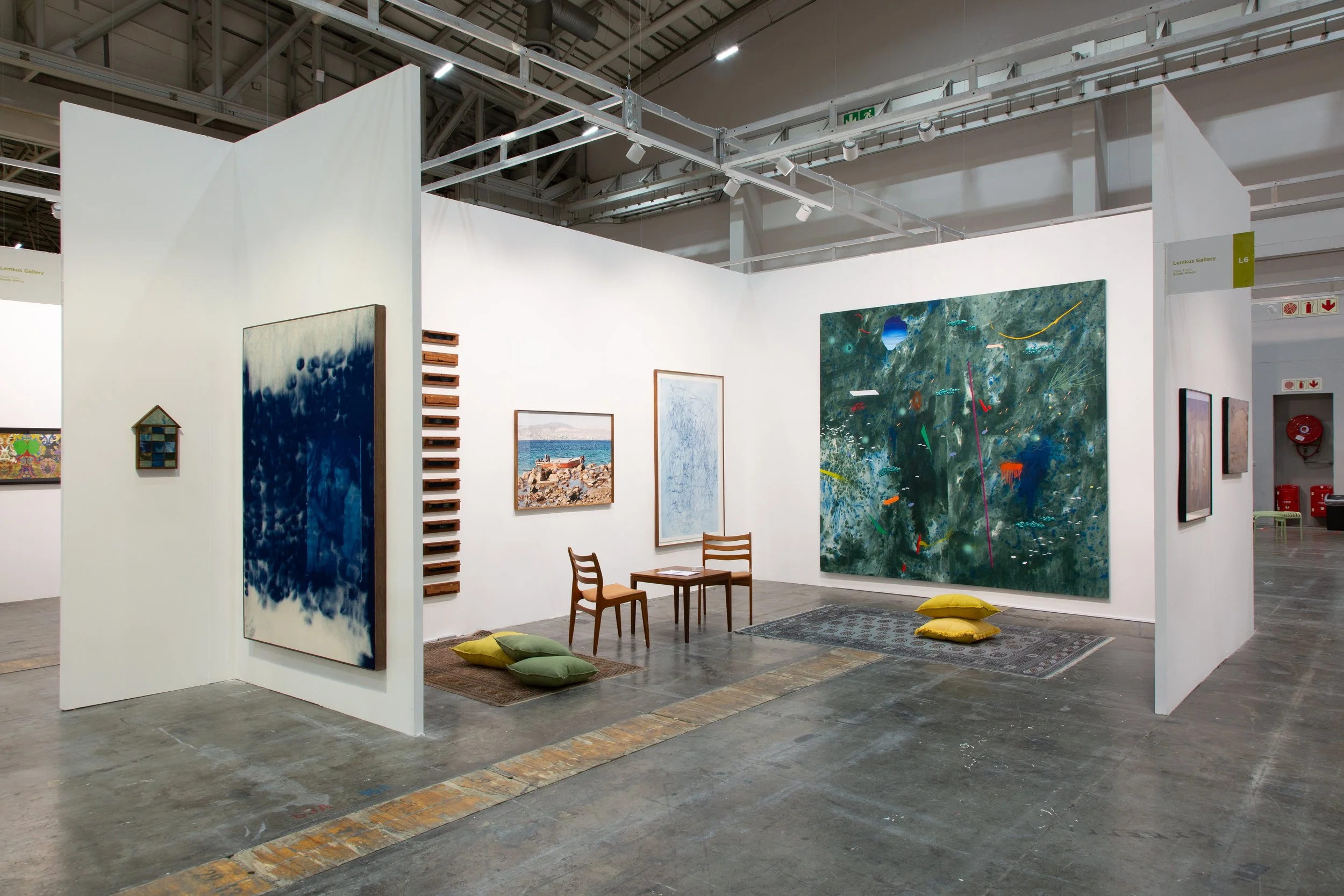 Installation images for Lemkus Gallery at the Investec Cape Town Art Fair, 2026