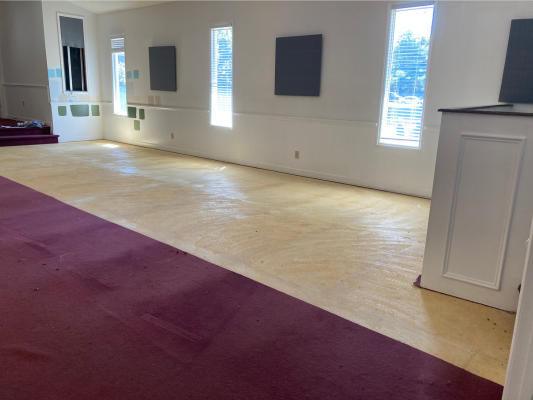Repairing and renovating our newly purchased church
