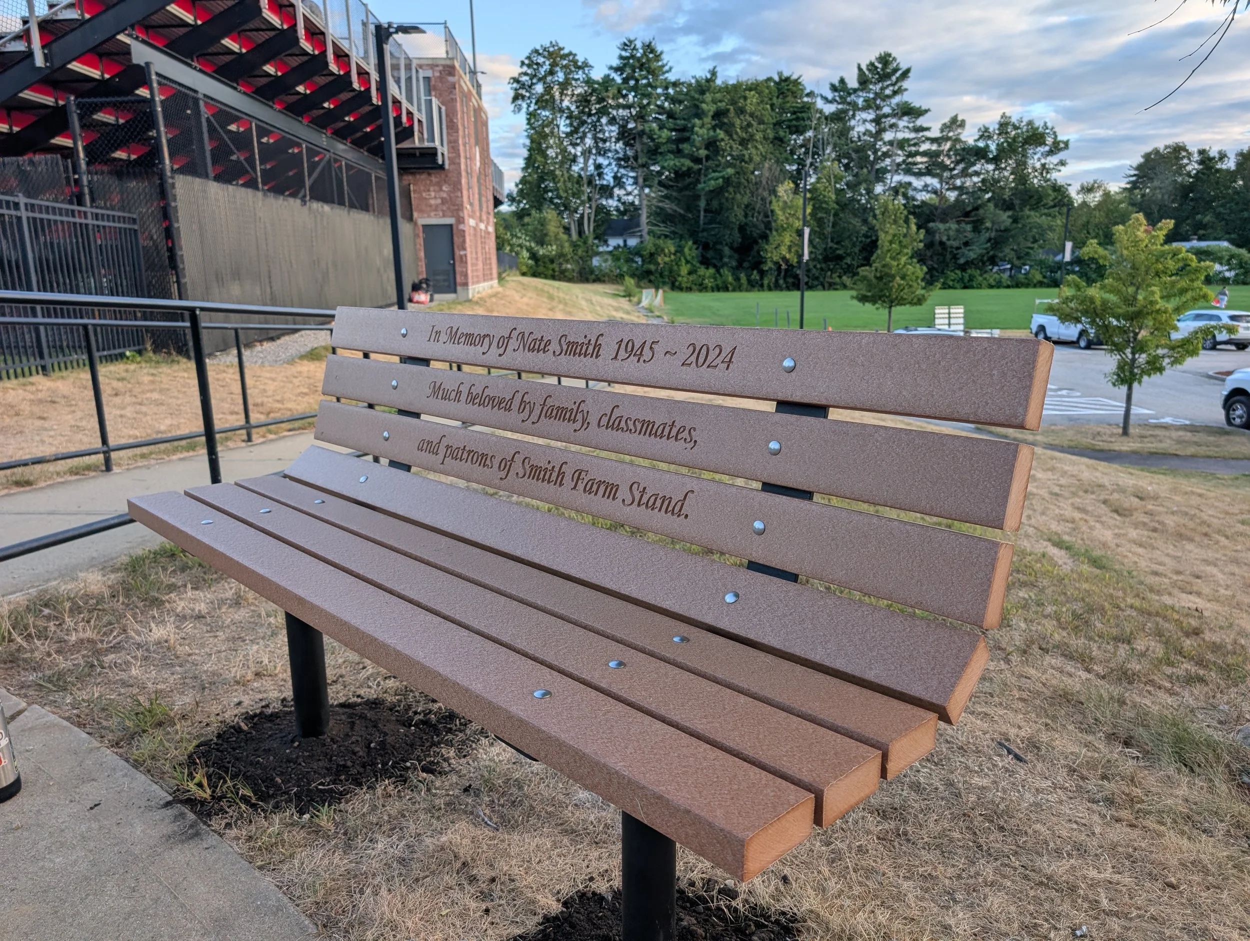 Memorial Bench, Laconia HS, Laconia, NH