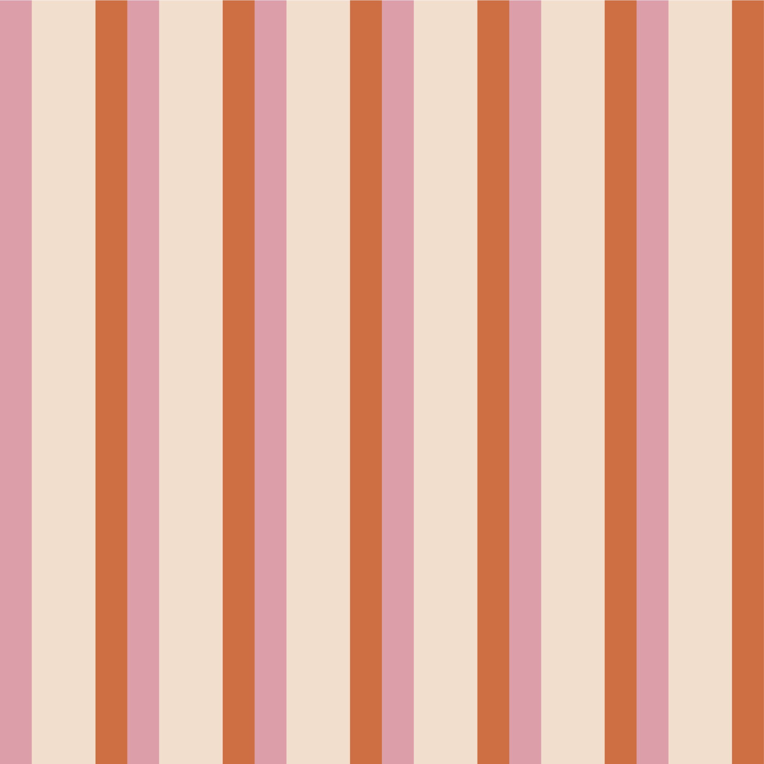 Vertikale Streifen in den Farben rosa, orange und rot.