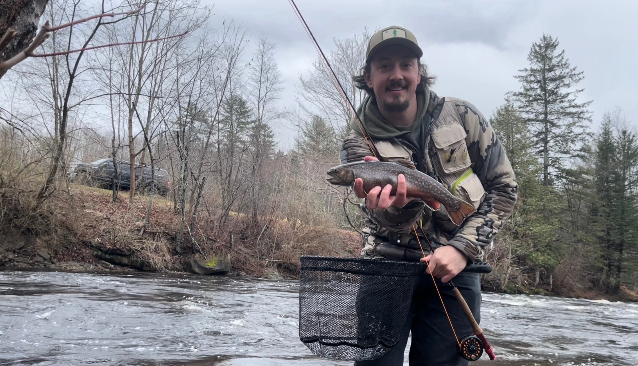 Fly fishing for trout