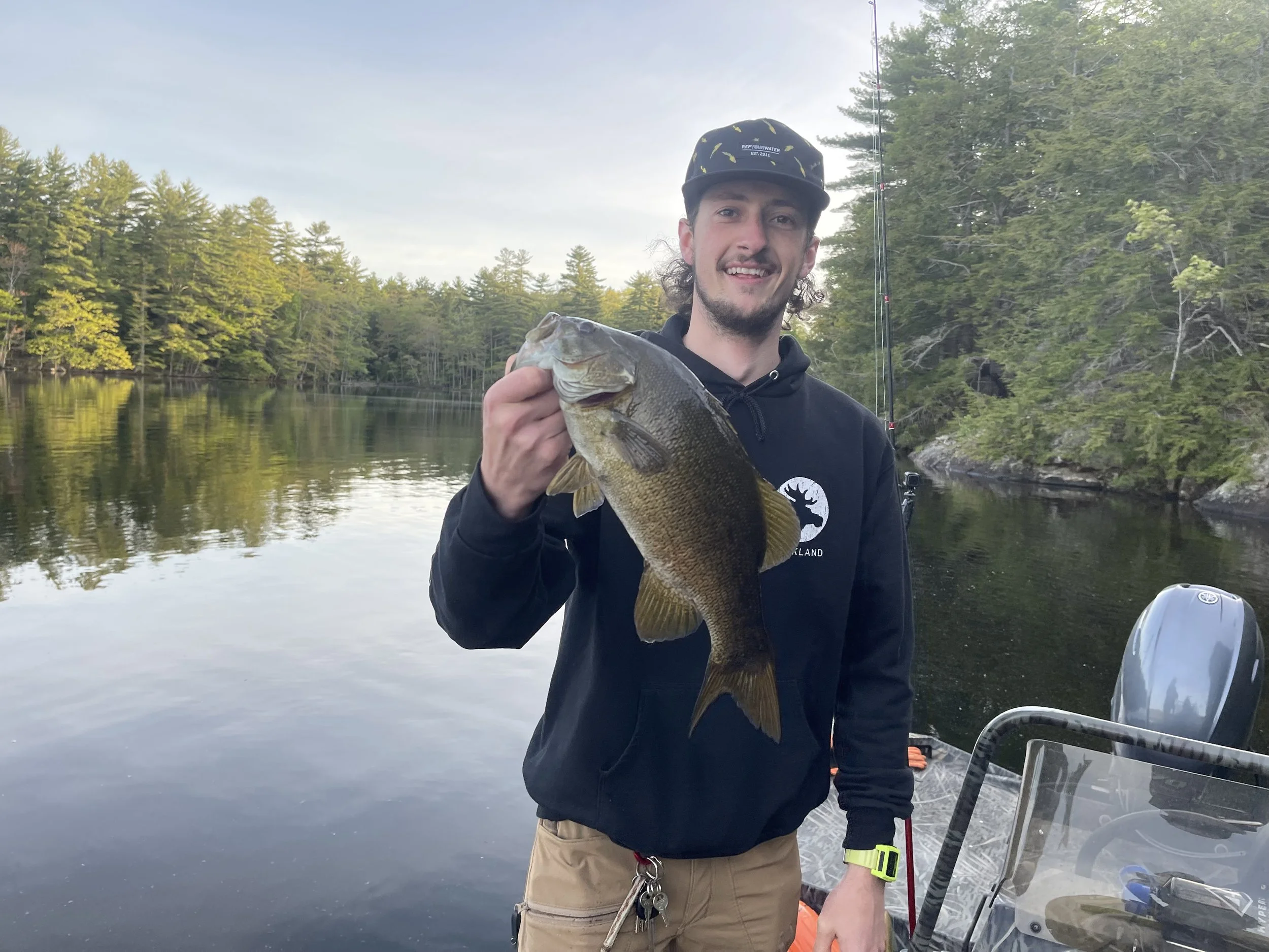 Big Smallmouth bass camden maine