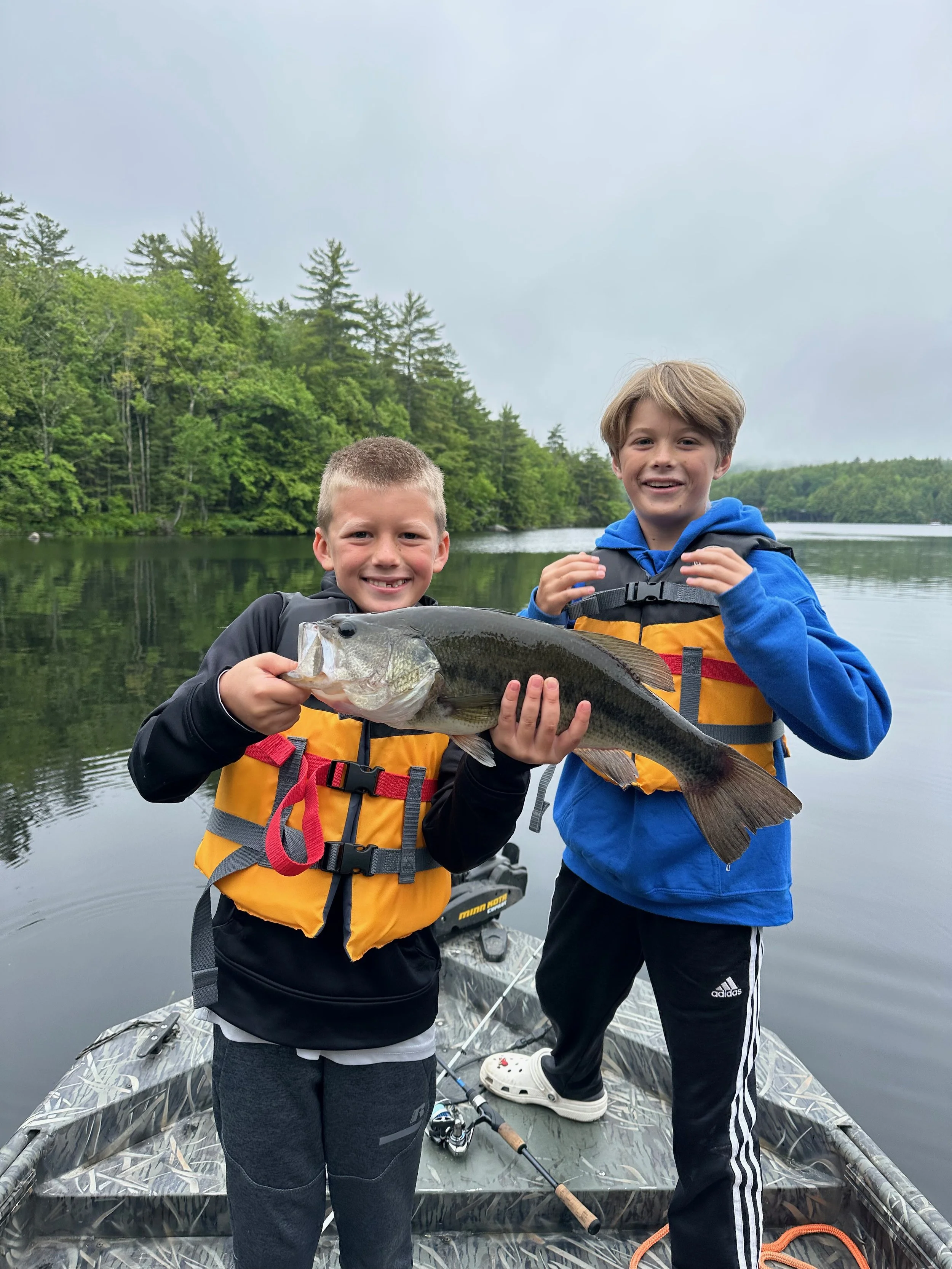 Kids Fishing Megunticook Lake