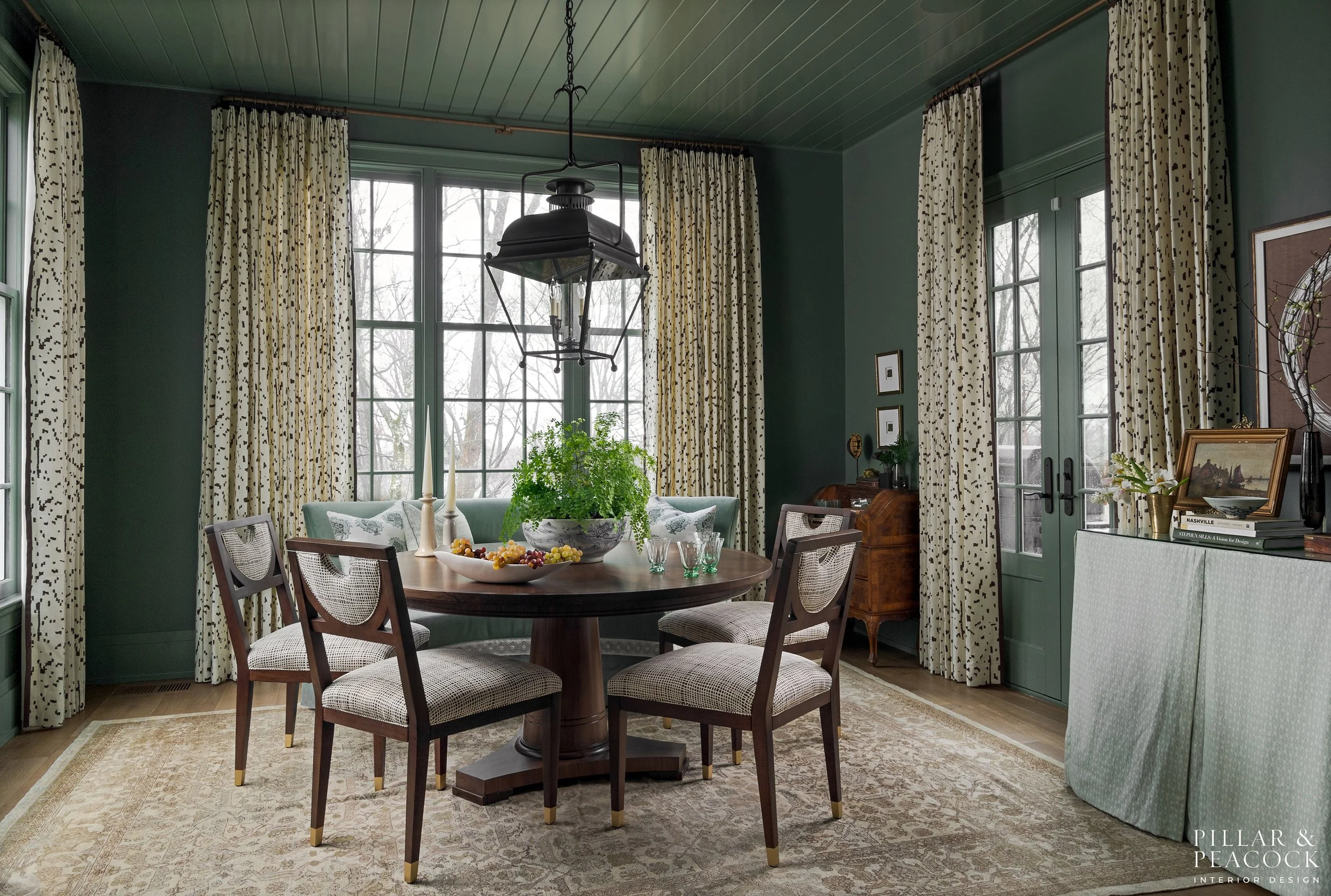 Interior Design: Pillar & Peacock, Breakfast Nook, Middle Tennessee