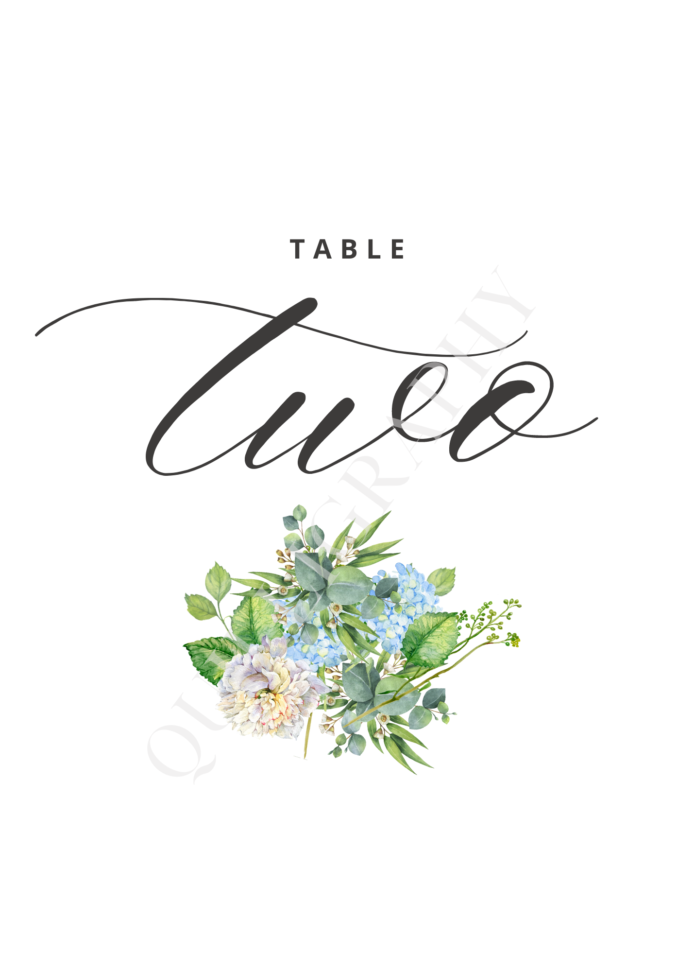 Table Number